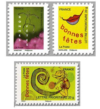 troc de troc [recherche] timbres fr série "bonnes fêtes" - 2008 image 0