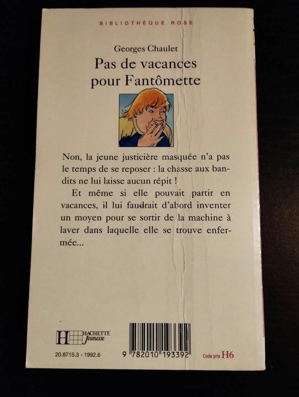 troc de troc pas de vacances pour fantômette - bibliothèque rose image 1