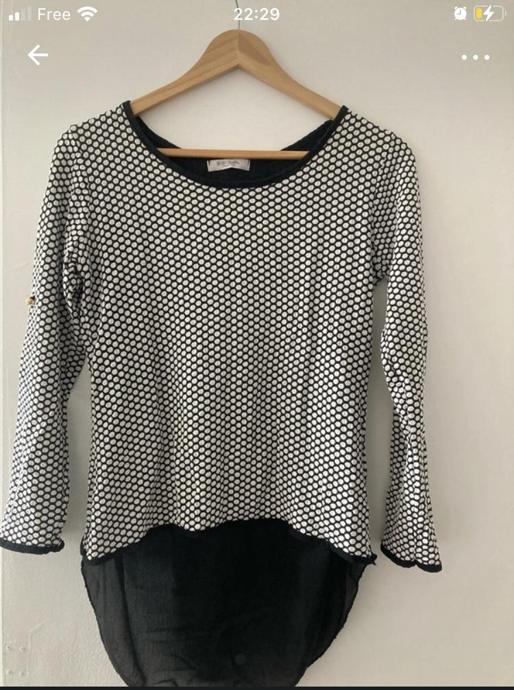 troc de troc haut noir et blanc image 0