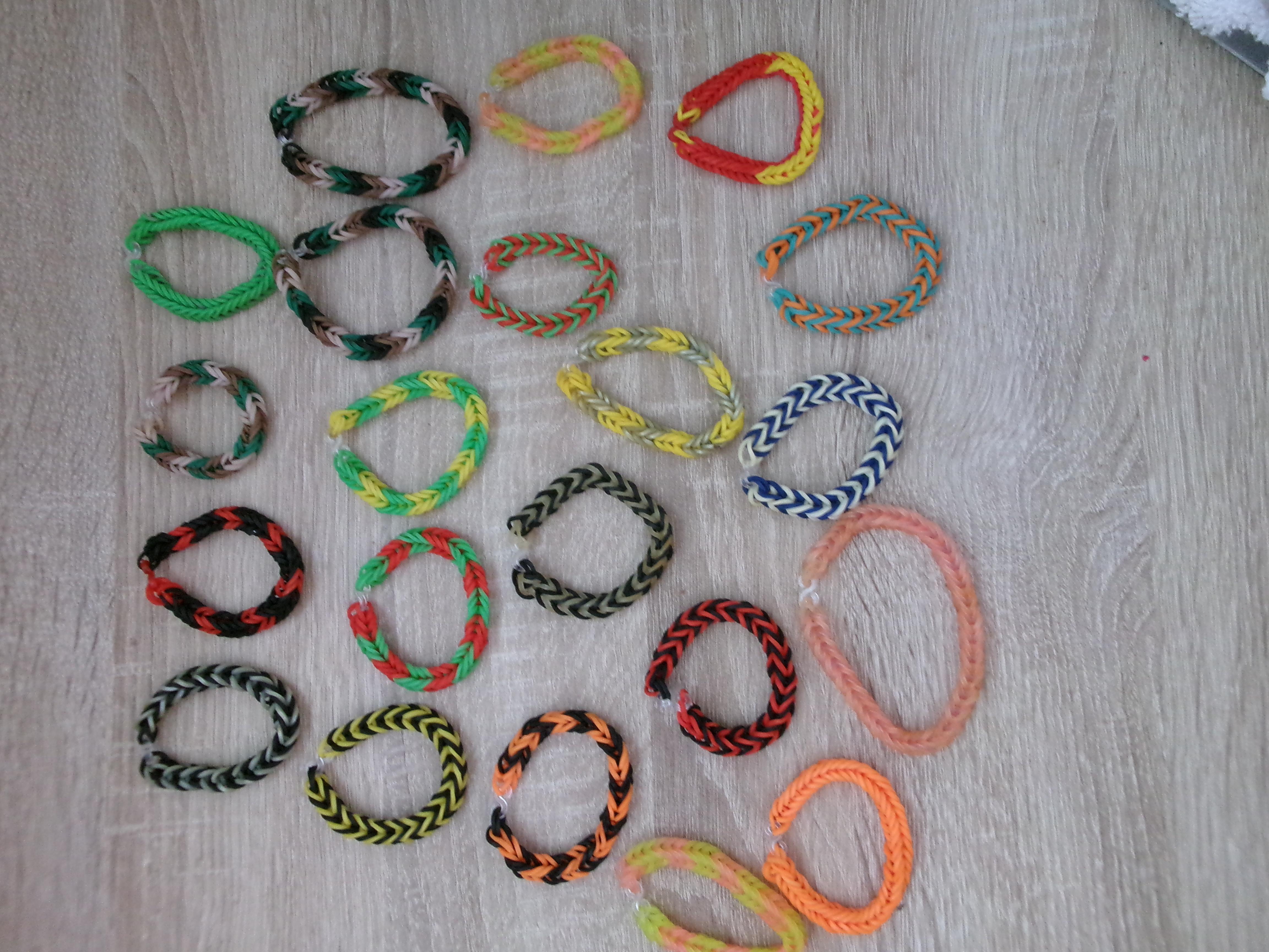 troc de troc lot 60 bracelets rainbow loom pour enfant déstockage image 0