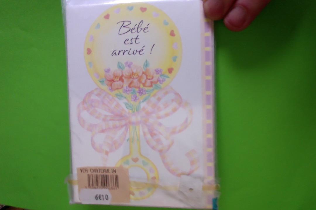 troc de troc blister de 6 faire-part de naissance neufs /// port compris image 1