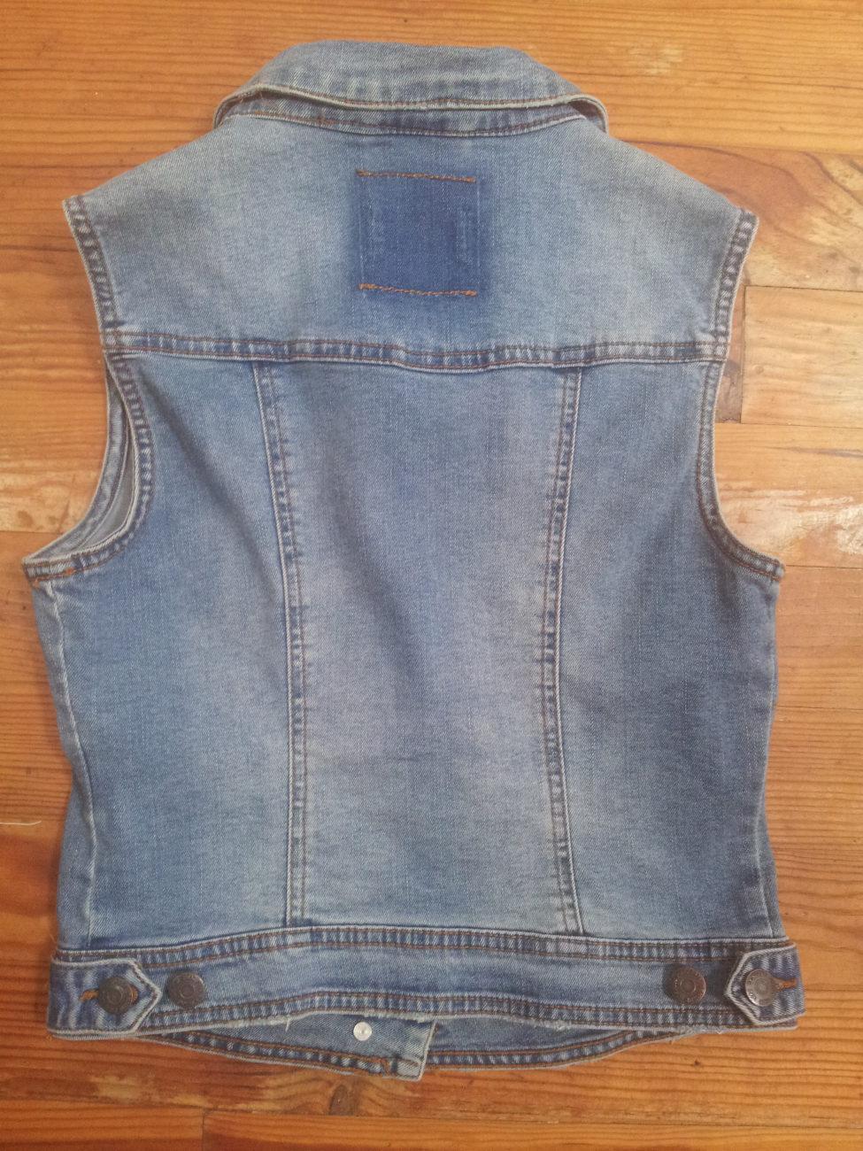 troc de troc petit gilet en jean taille 34 image 1