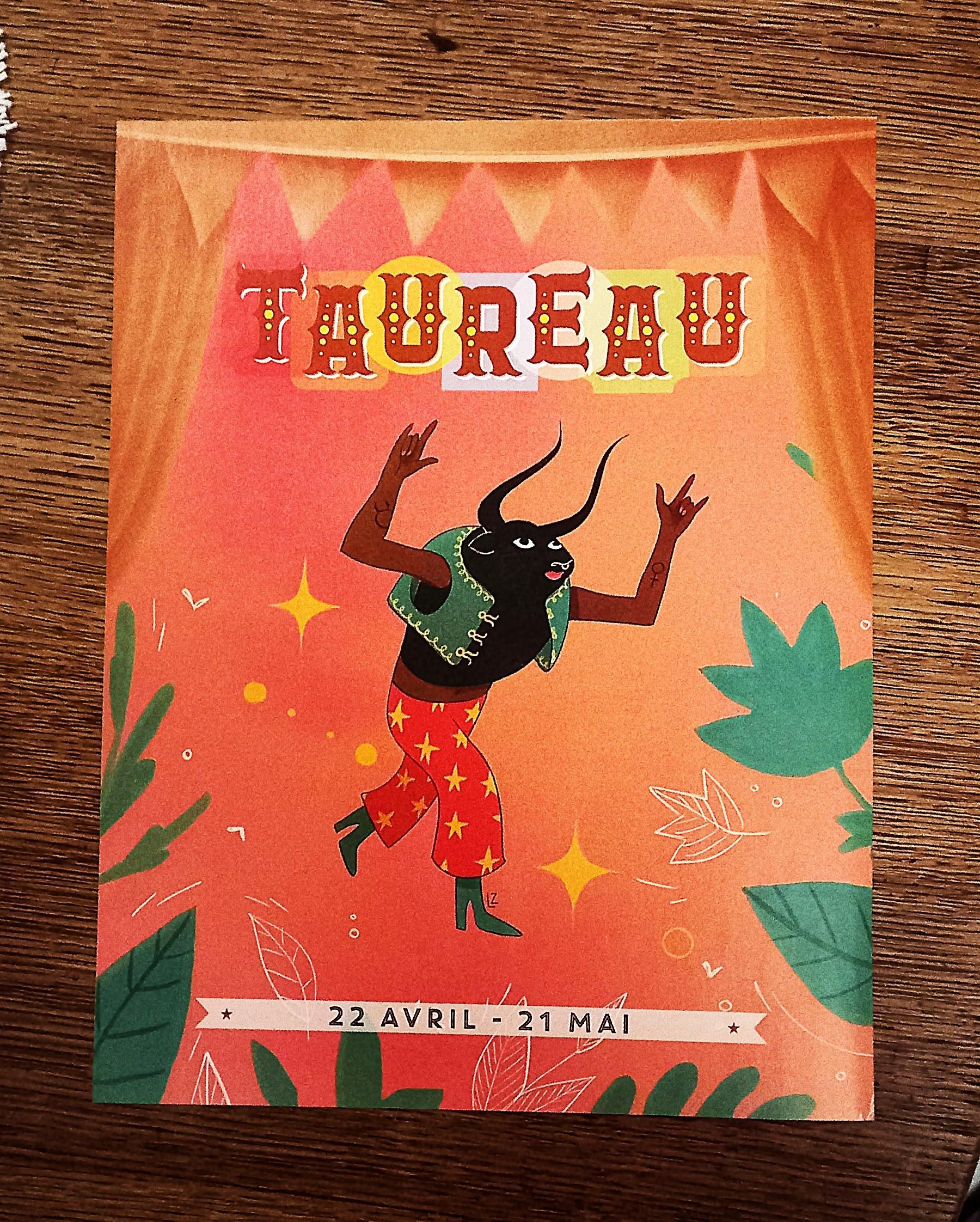 troc de troc affiche astro. "taureau". image 0