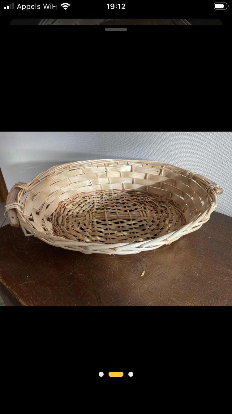 troc de troc grande panière tressée image 1