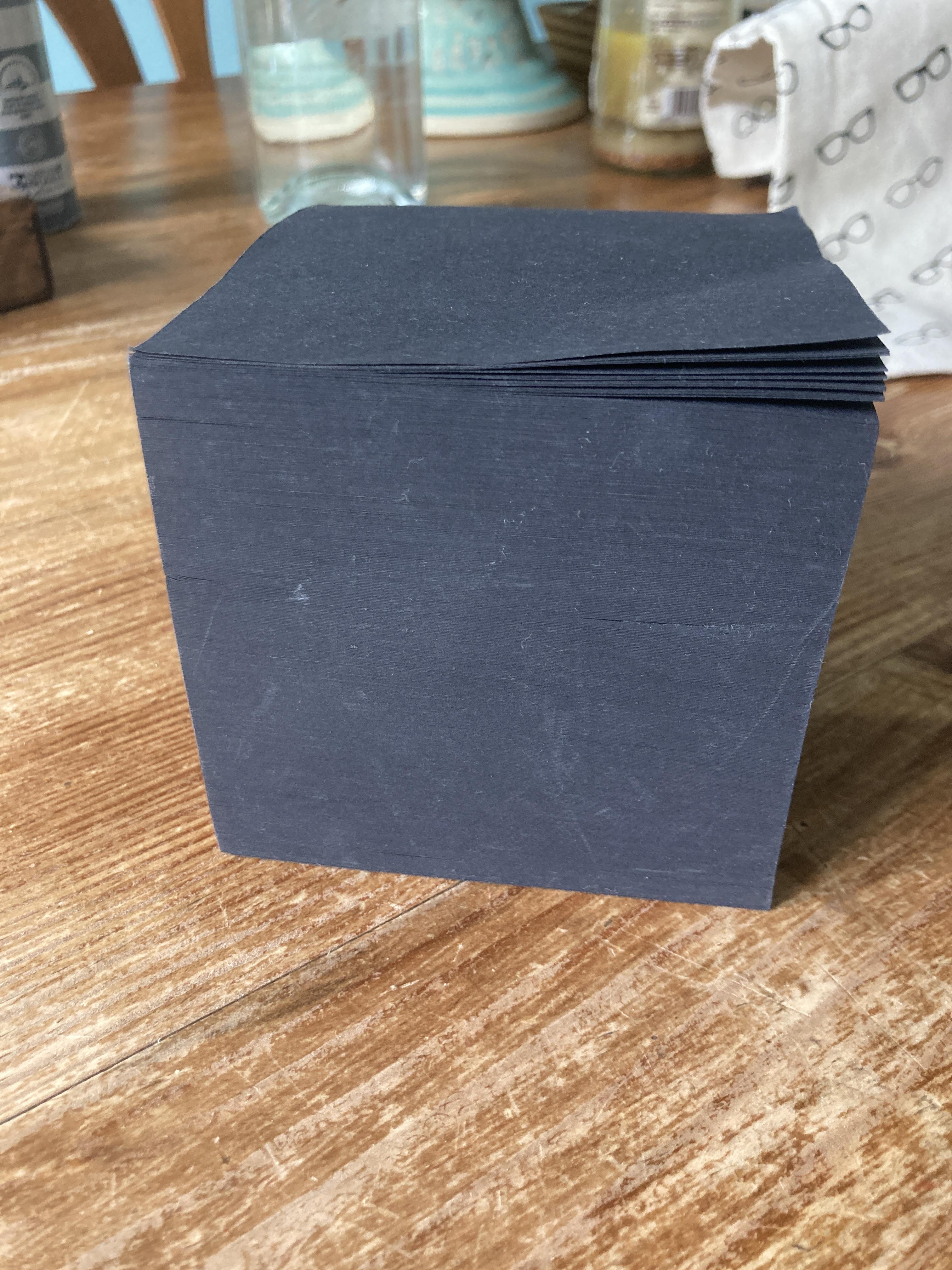 troc de troc bloc de carrés de papier noir image 1