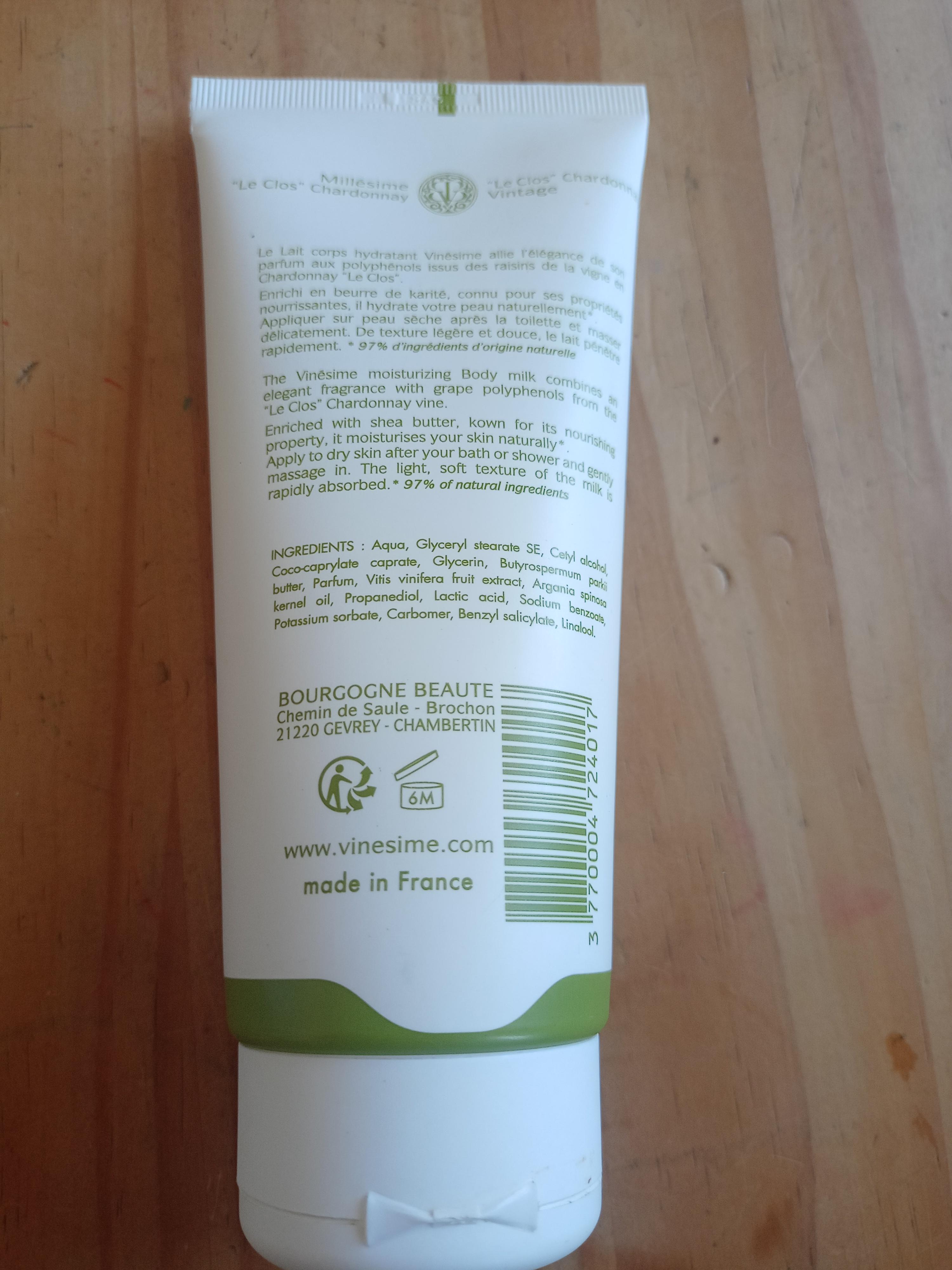 troc de troc lait corps hydratant vinésime image 1