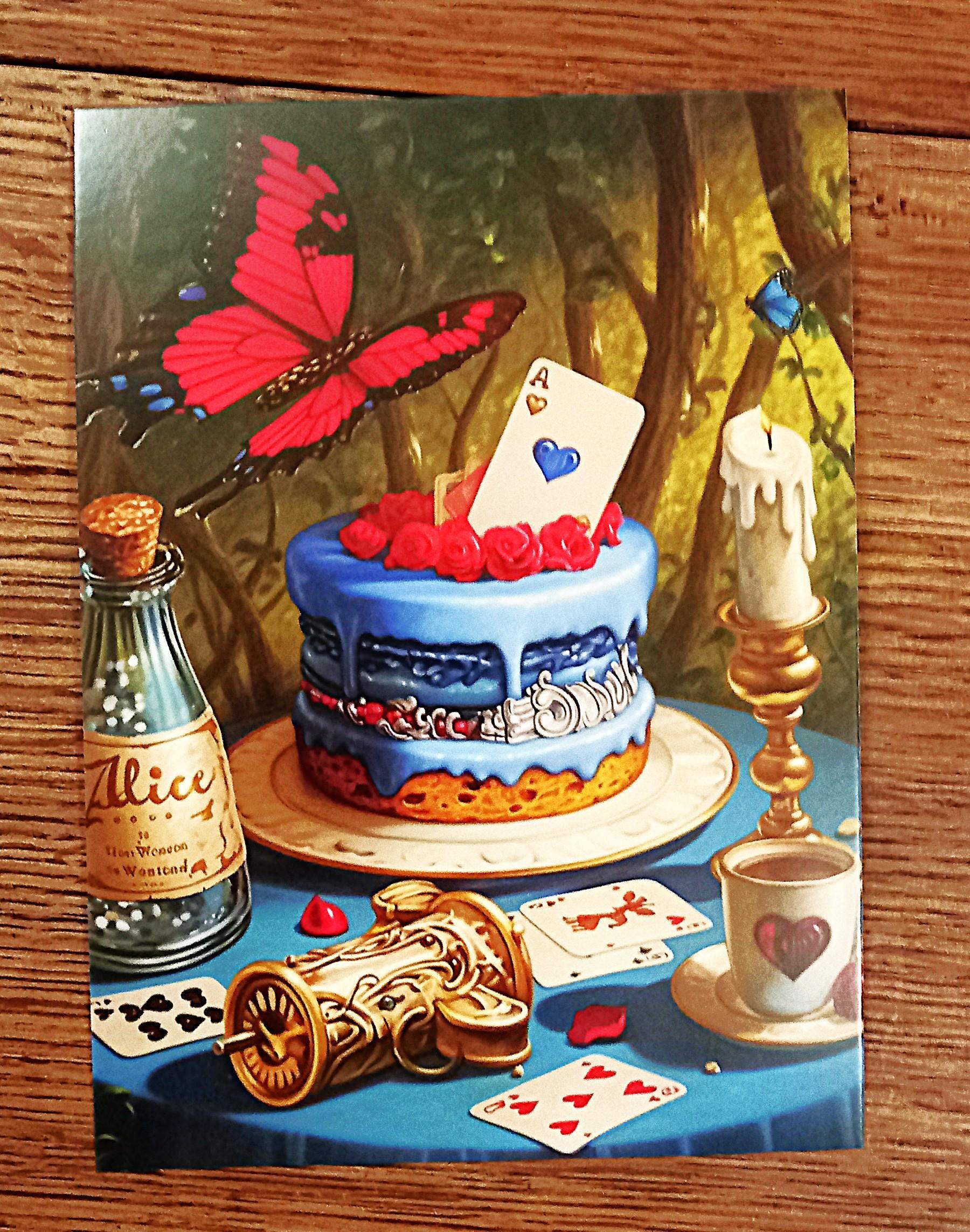 troc de troc carte postale "le gâteau d'alice". image 0