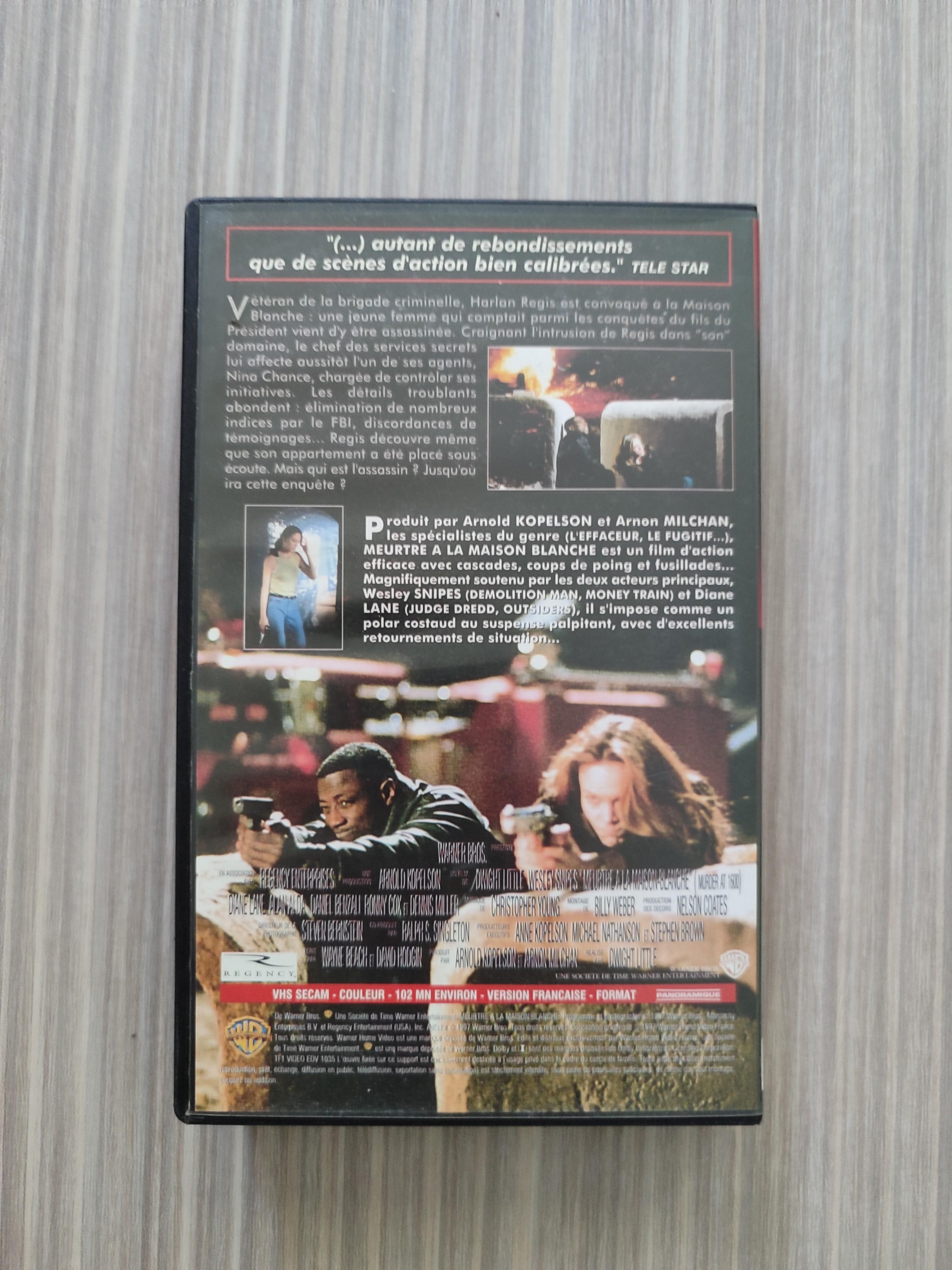 troc de troc vhs meurtre à la maison blanche (warner) image 1