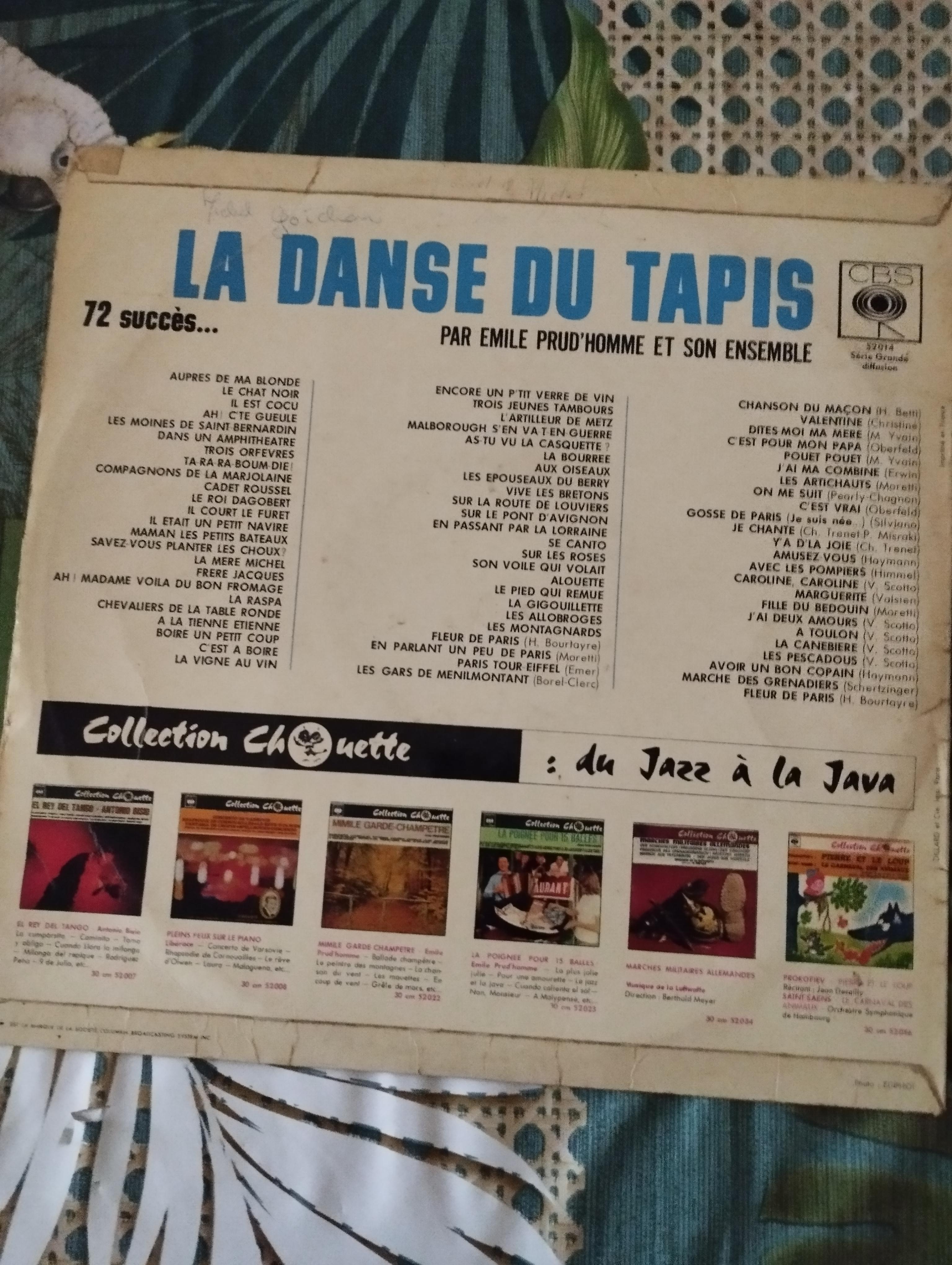 troc de troc disque vinyle 33t la danse du tapis image 1