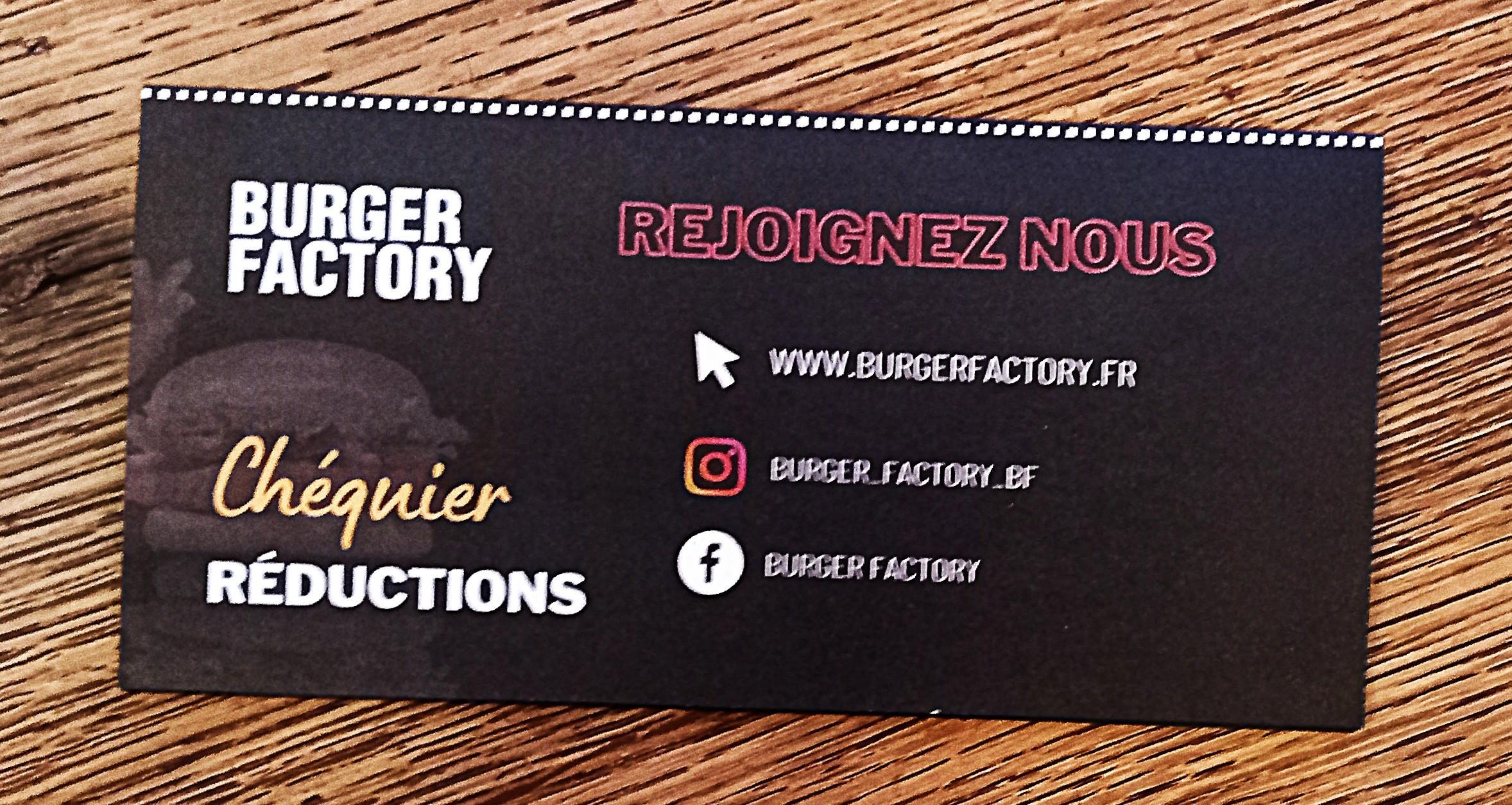 troc de troc chéquier réductions burger factory. image 0