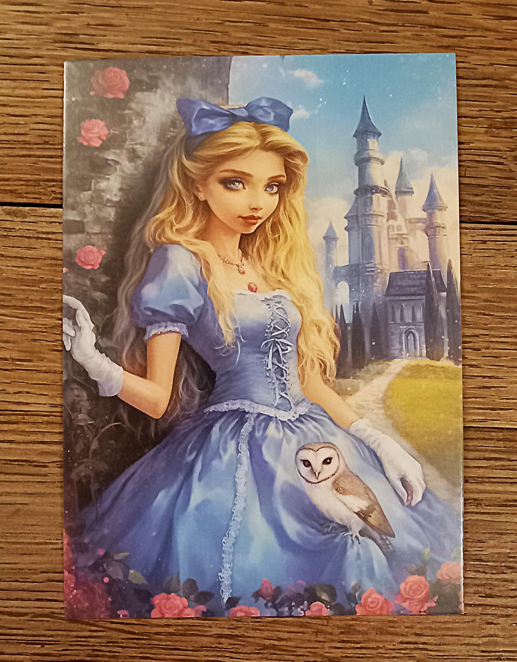 troc de troc carte postale "alice et la chouette". image 0