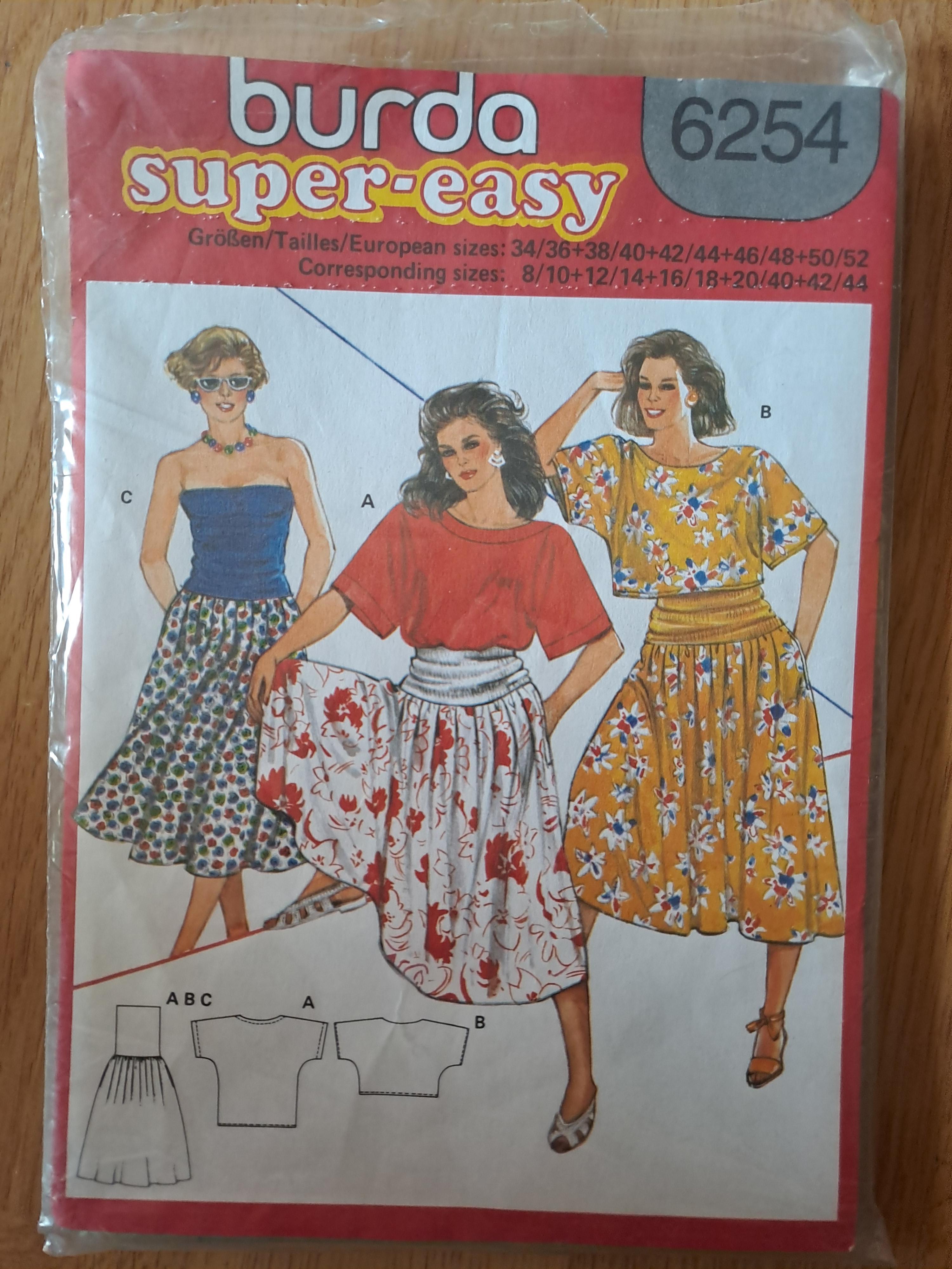 troc de troc patron burda jupe, bustier et tunique image 0