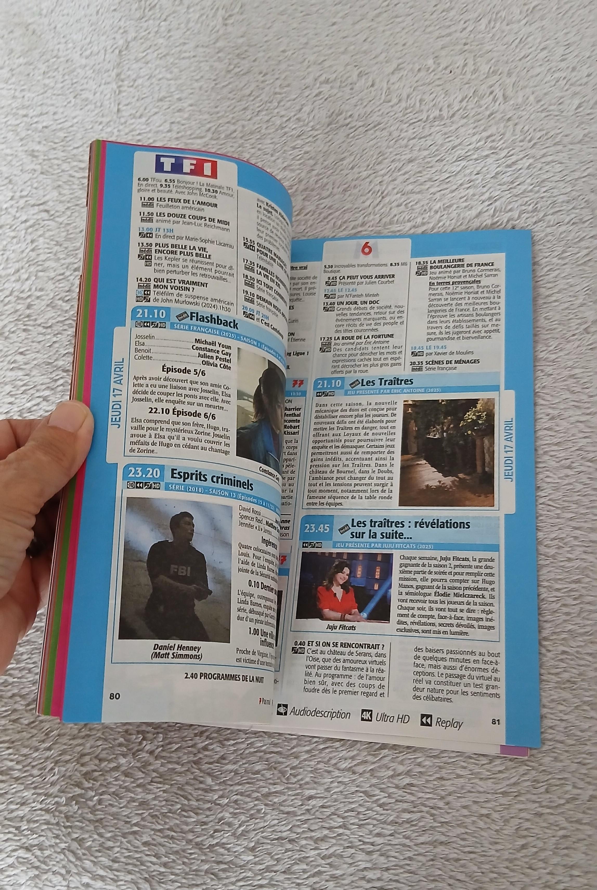 troc de troc livre tele 7 jours ( programme du 12 au 18 avril 2025 ) image 2