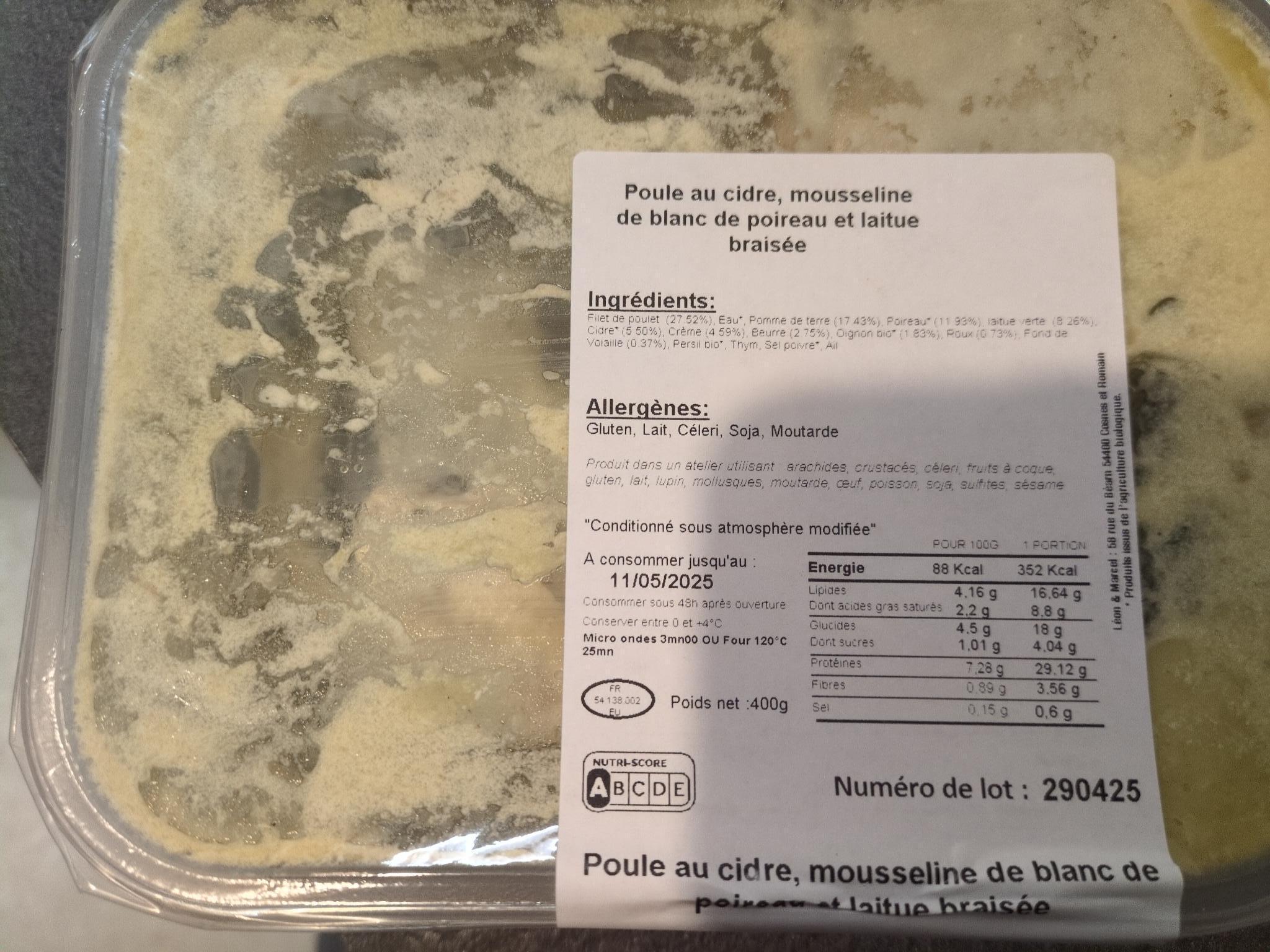 troc de troc [neuf] poule au cidre, mousseline de blanc de poireau image 0