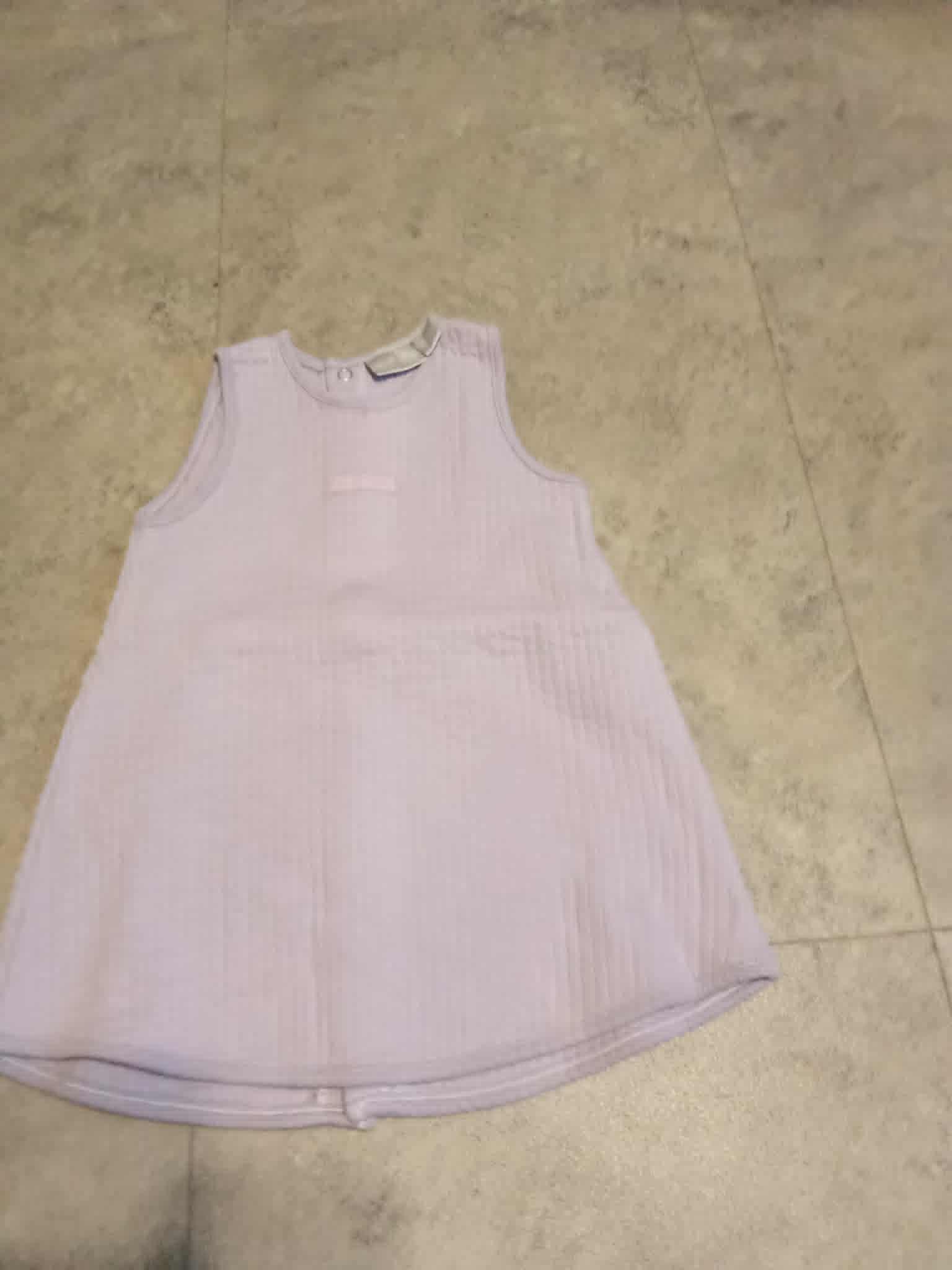 troc de troc robe 9 mois mauve clair attaché derreire cotellé coton image 0