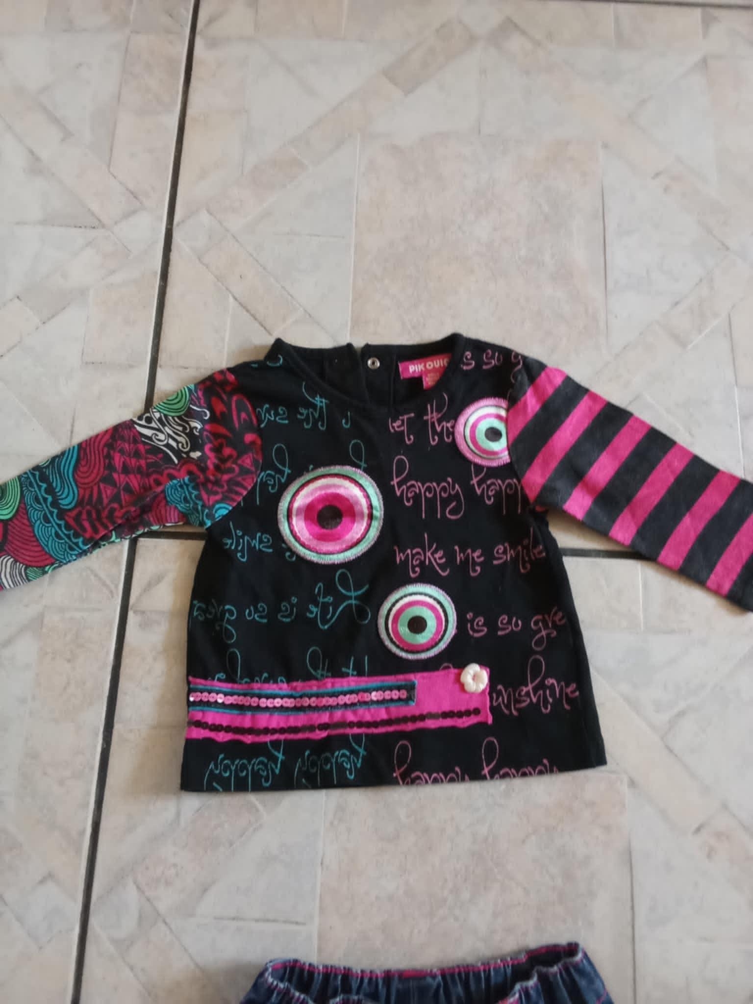 troc de troc ensemble noir et rose pic ouic6 mois neuf image 1
