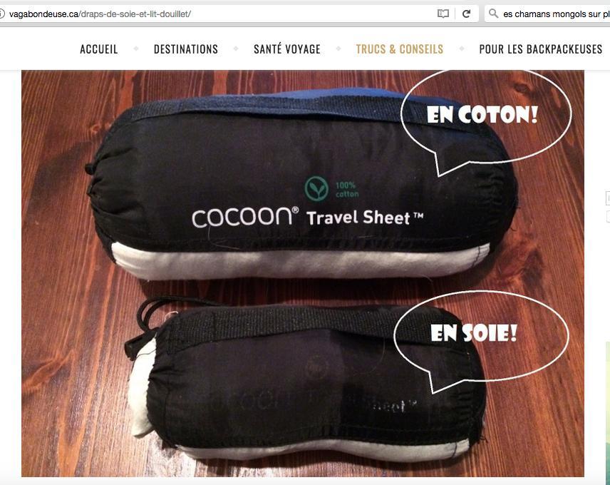 troc de troc recherche draps légers et compacts de voyage / type cocoon image 0