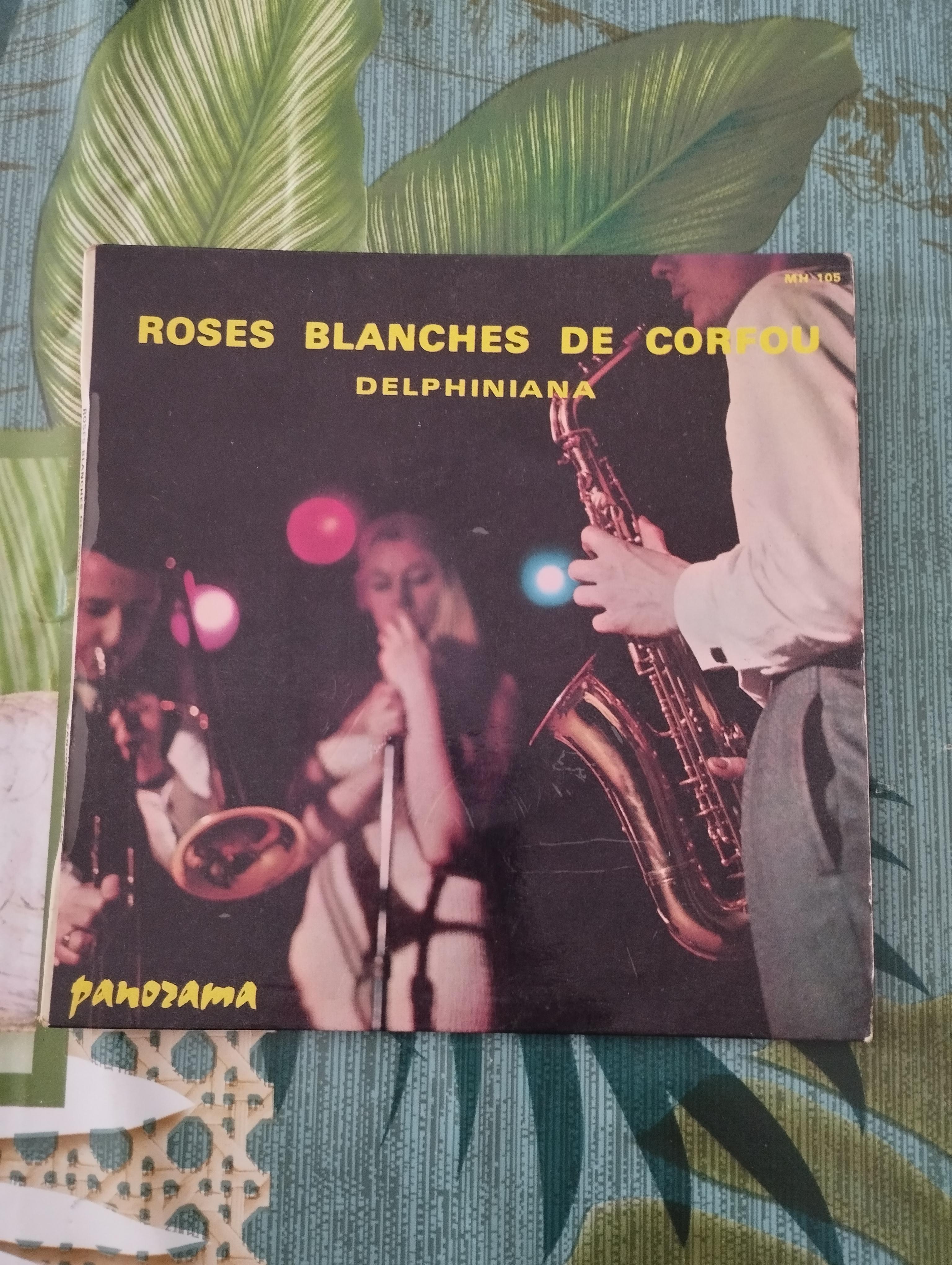 troc de troc disque vinyle 45t delphiniana - roses blanches de corfou image 0