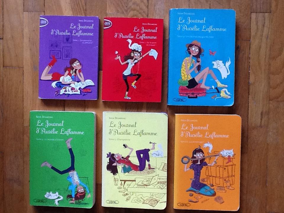 troc de troc lot livres pour enfants adolescents de 6 tomes le journal d’aurelie laflamme - india desjardins image 1