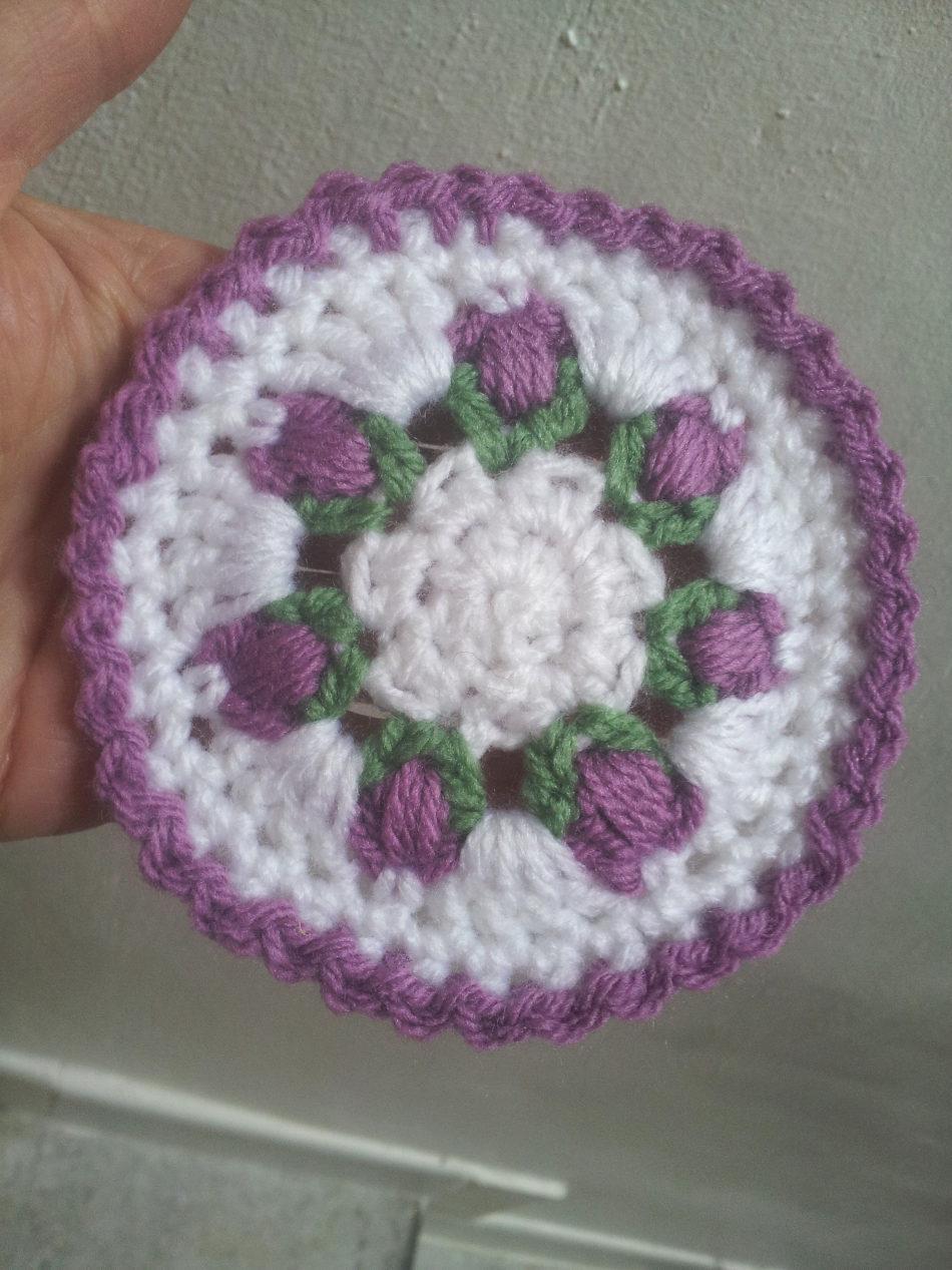 troc de troc petit napperon avec fleurs au crochet fait main neuf (#22) image 1