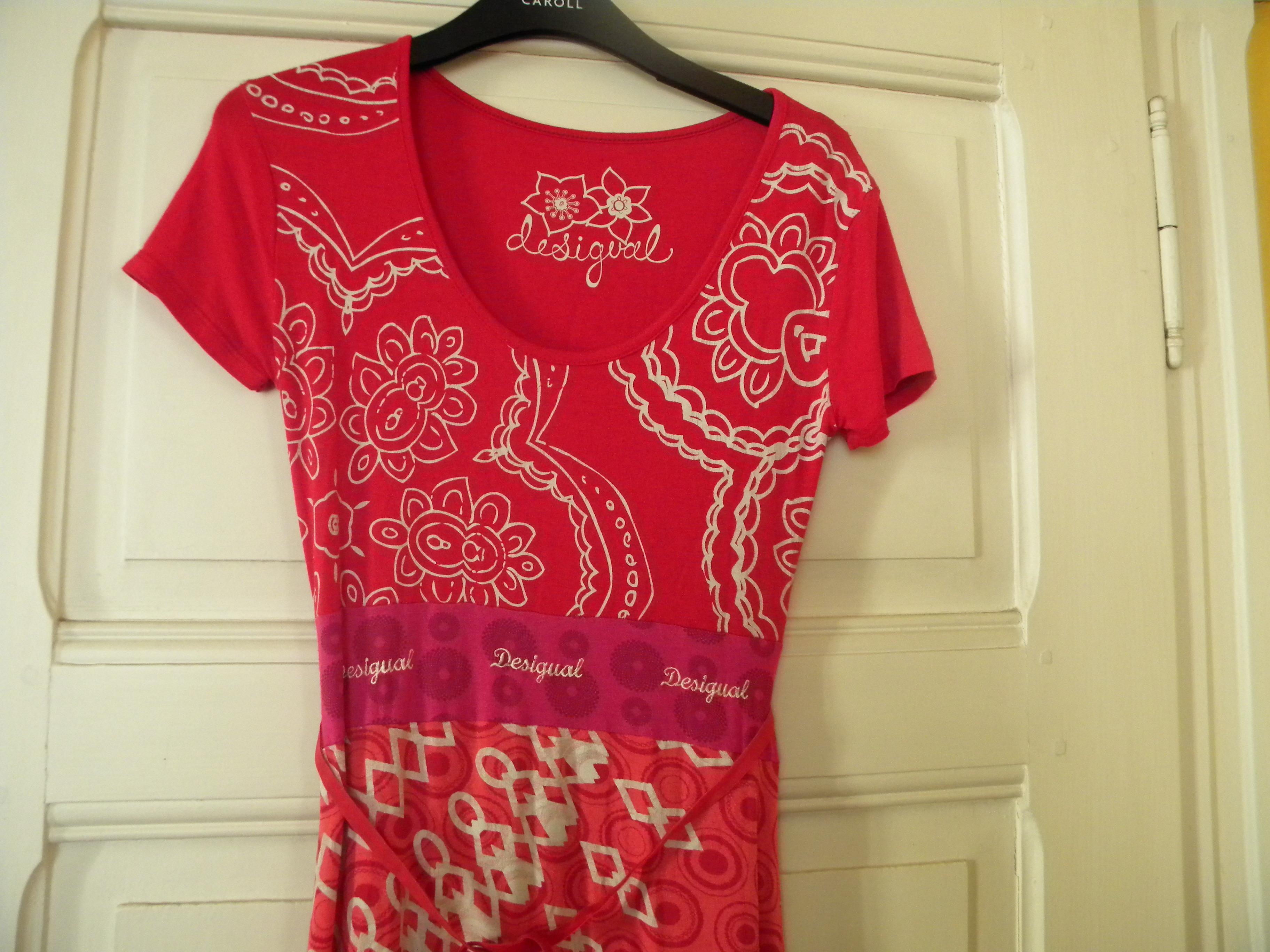 troc de troc robe desigual rouge taille s (36) réservé à eloécolo image 1