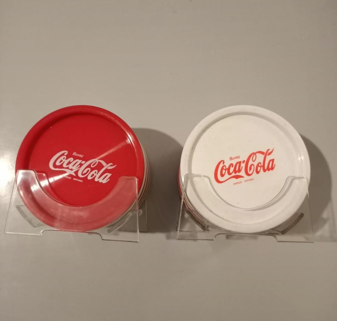 troc de troc dessous de verre vintage coca-cola + support image 1