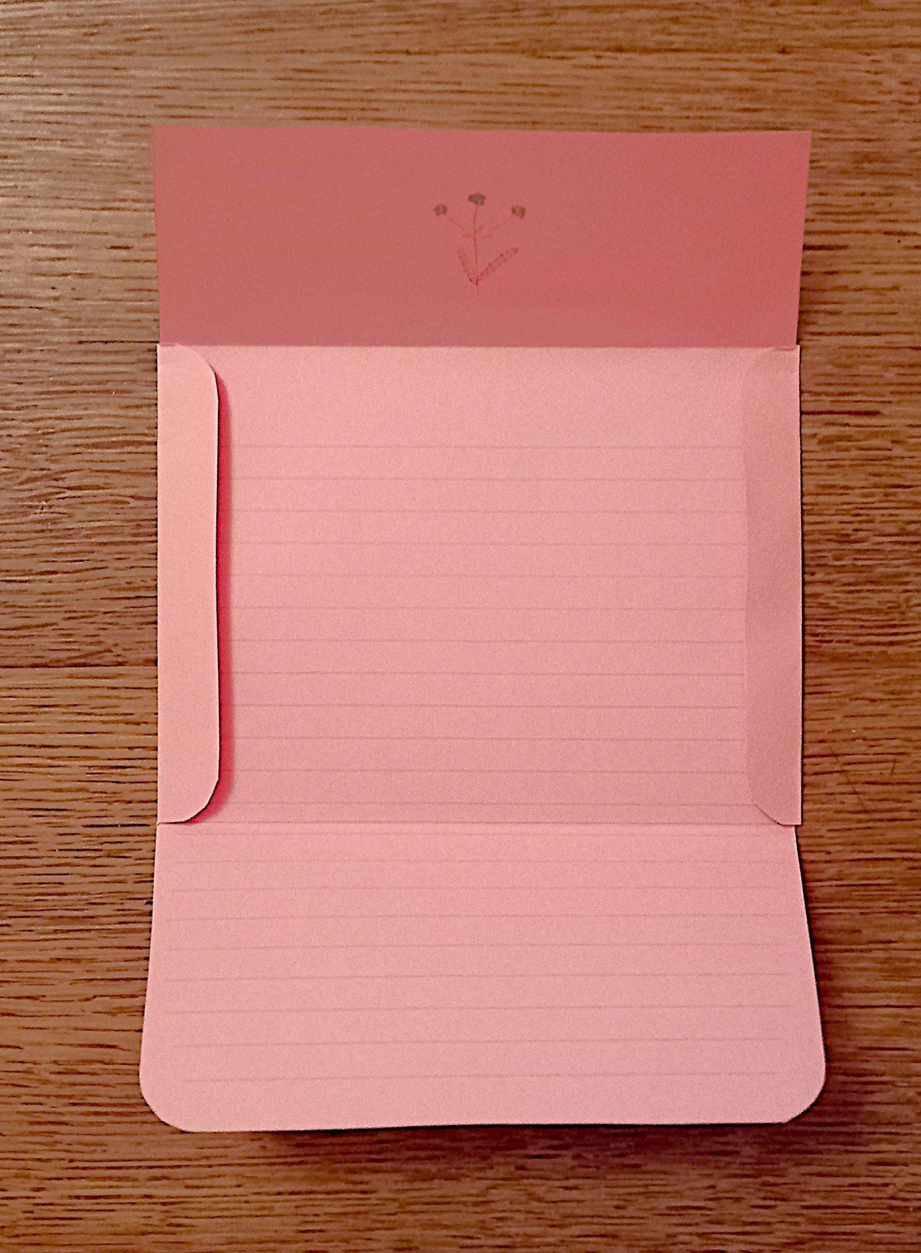 troc de troc enveloppe-lettre rose clair. image 2