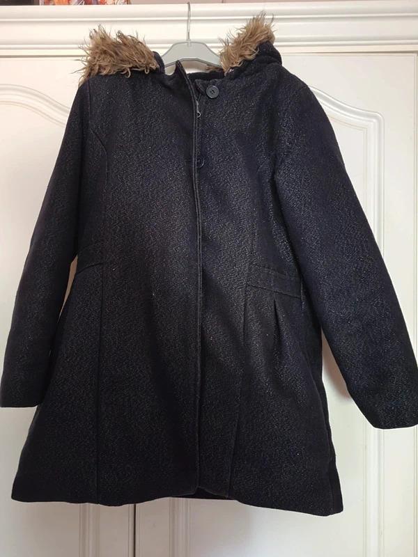 troc de troc manteau noir pailleté gemo 10ans image 0