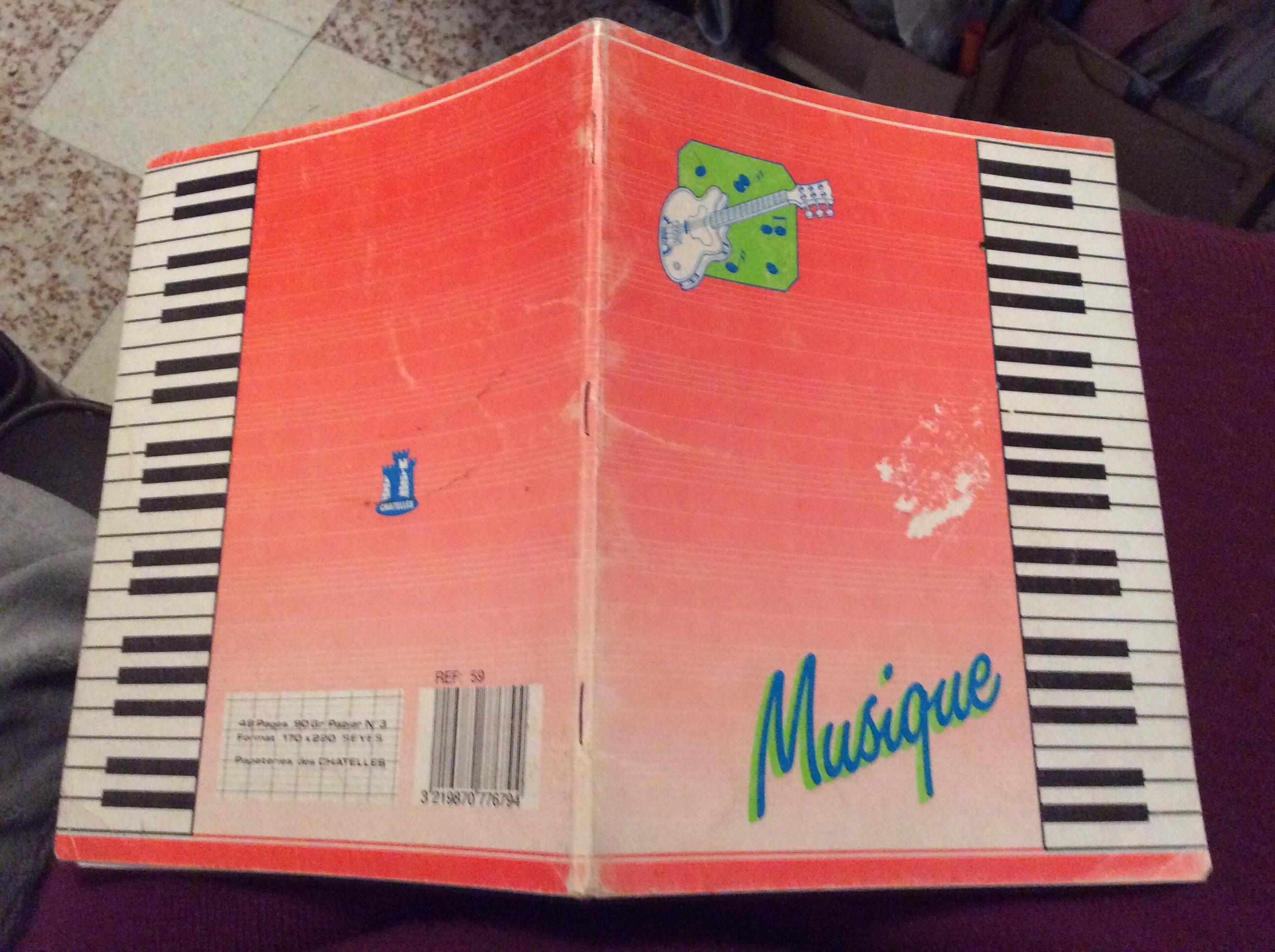 troc de troc cahier musique annees 90 170 x 220 n°3 seyes et portée 1 page e image 0