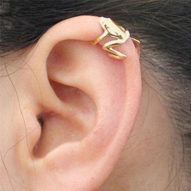 troc de troc punk plaqué or mignon grenouille brassard clip wrap boucle oreil image 0