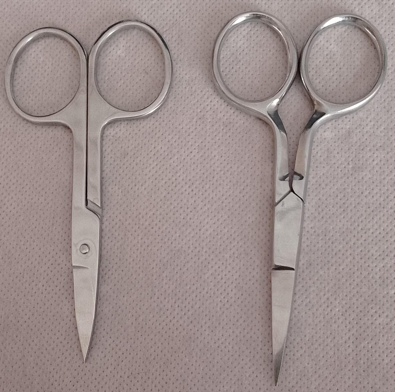 troc de troc reserve et envoyé lot 2 ciseaux ongles, métal, très bon état image 0