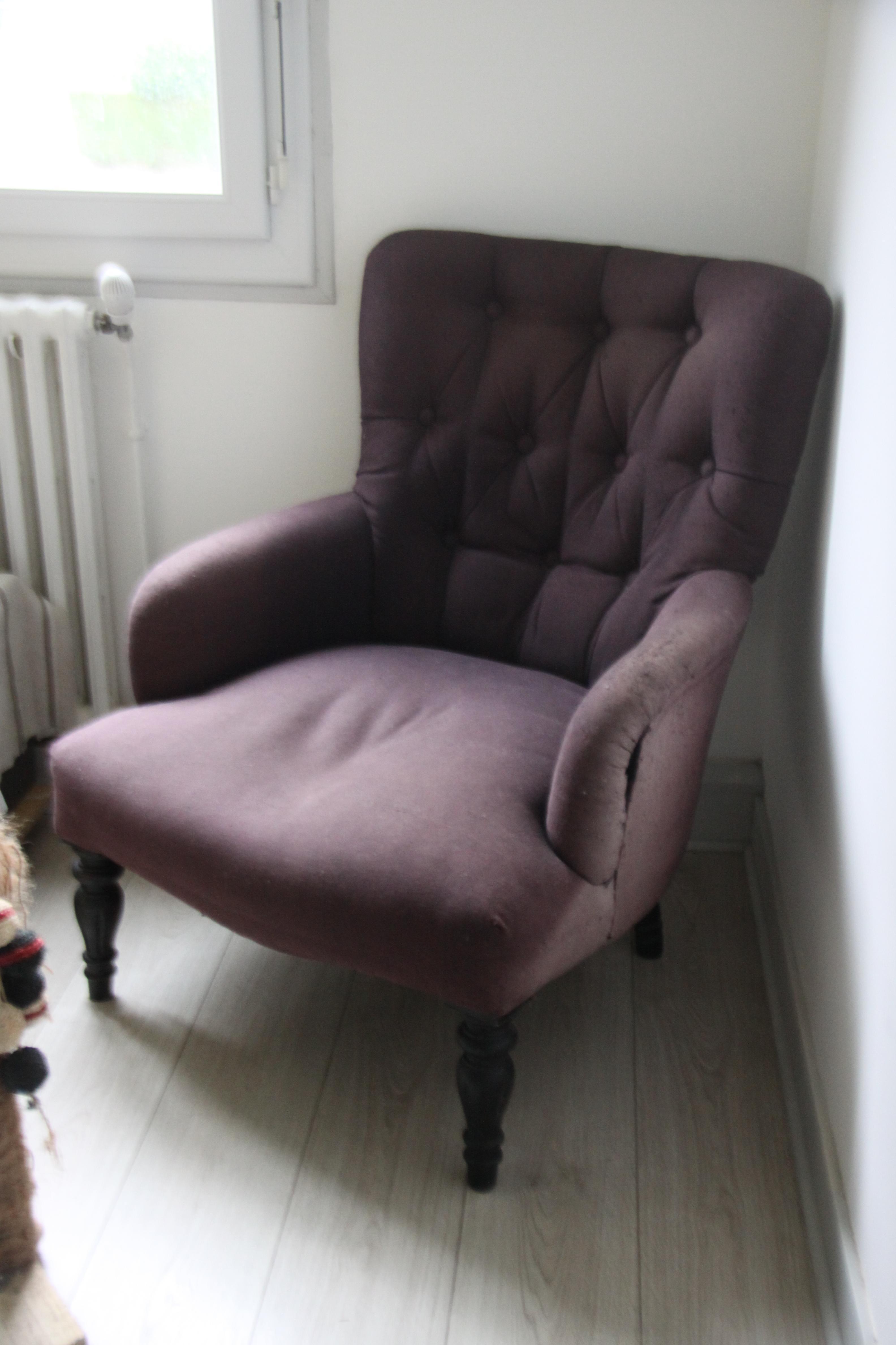 troc de troc fauteuil mauve image 0