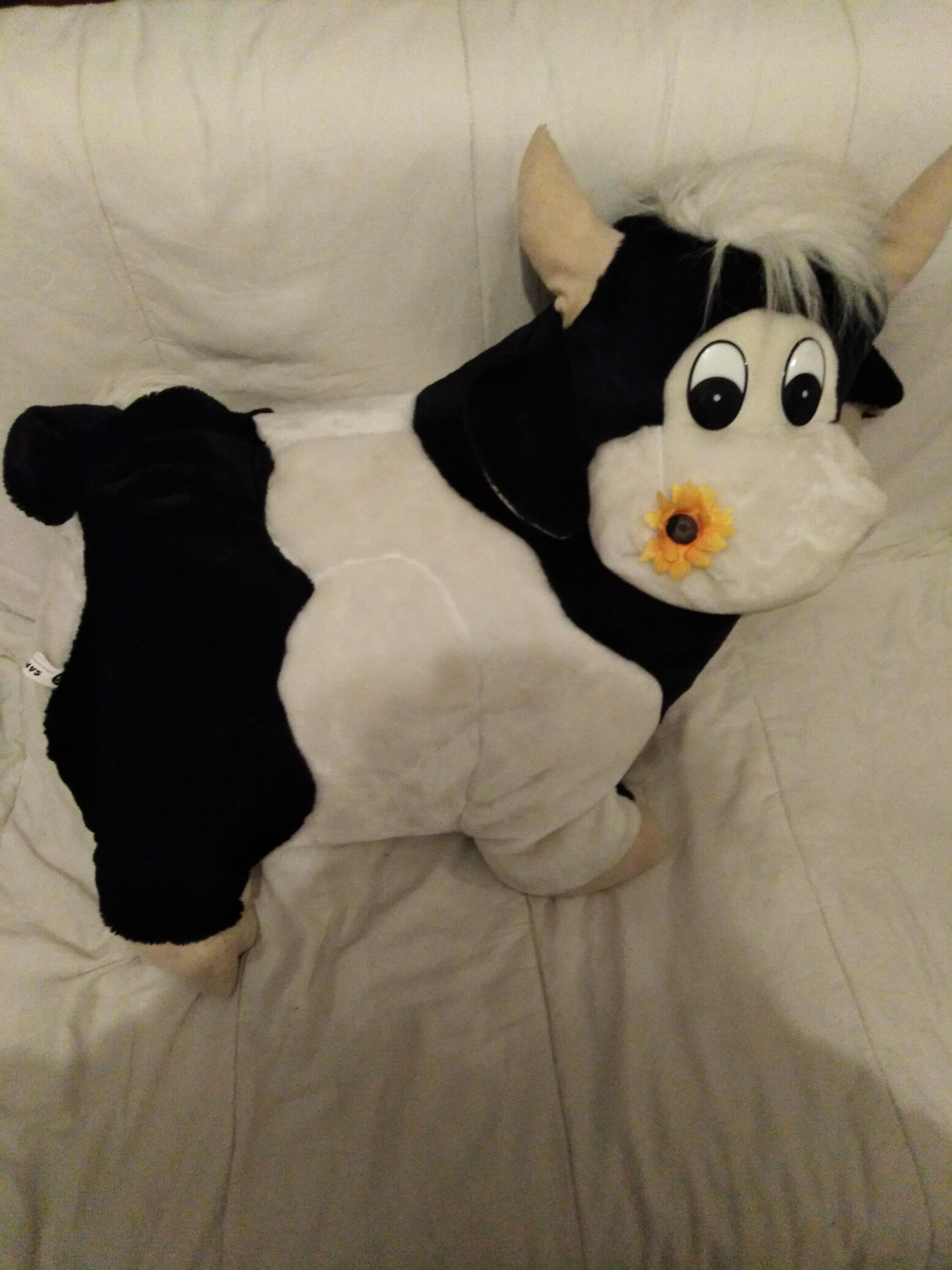 troc de troc grosse peluche vache 64cm x55cm image 0