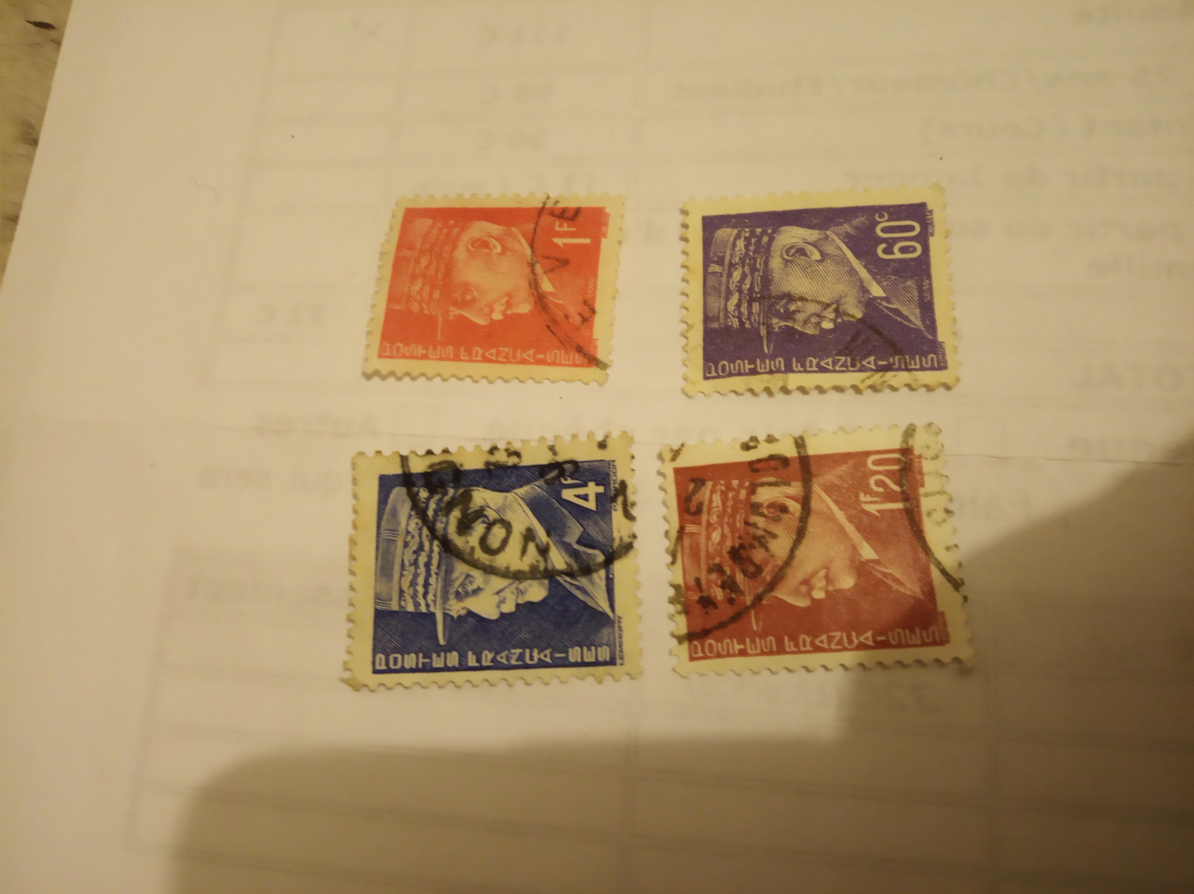 troc de troc réservé lot timbres pétain image 0