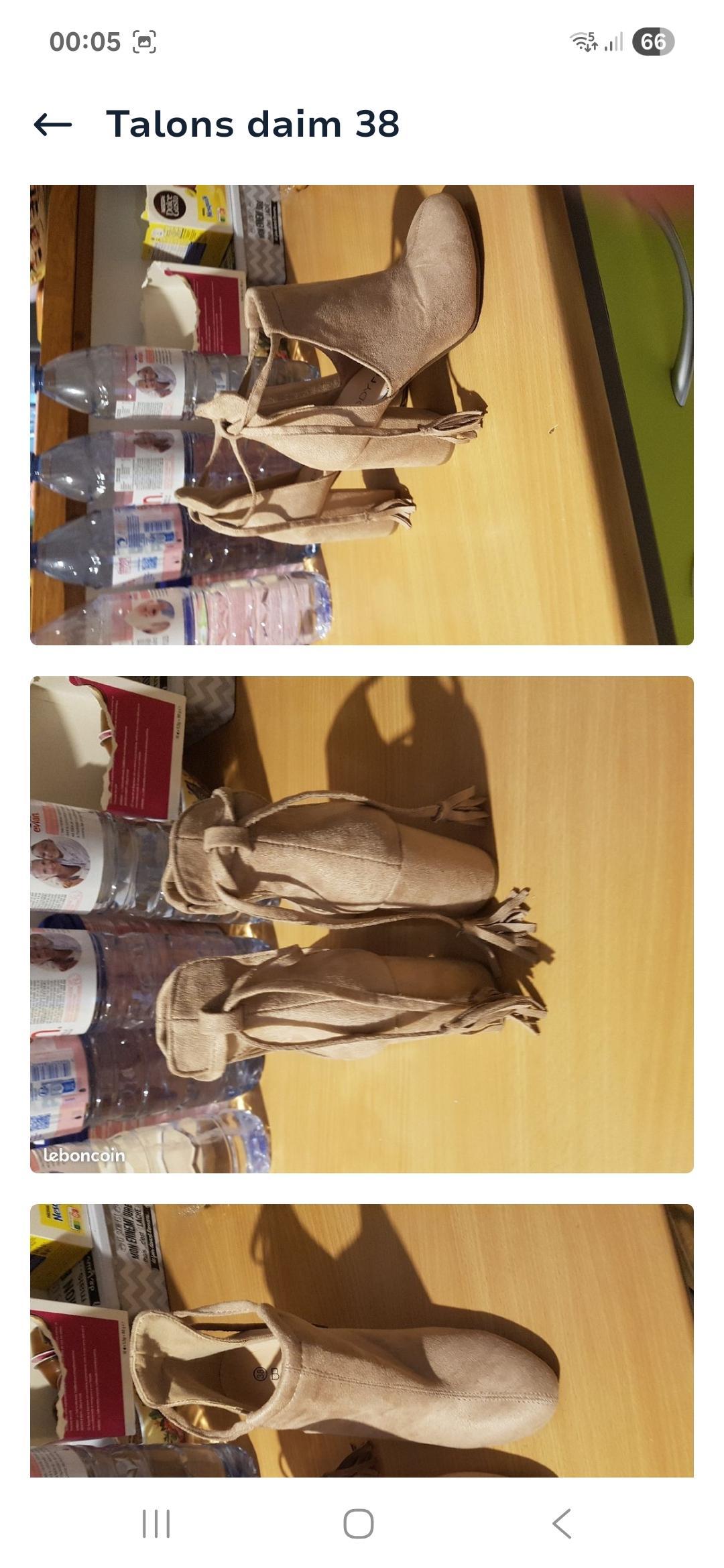 troc de troc bottines daim 38  bon etat image 0