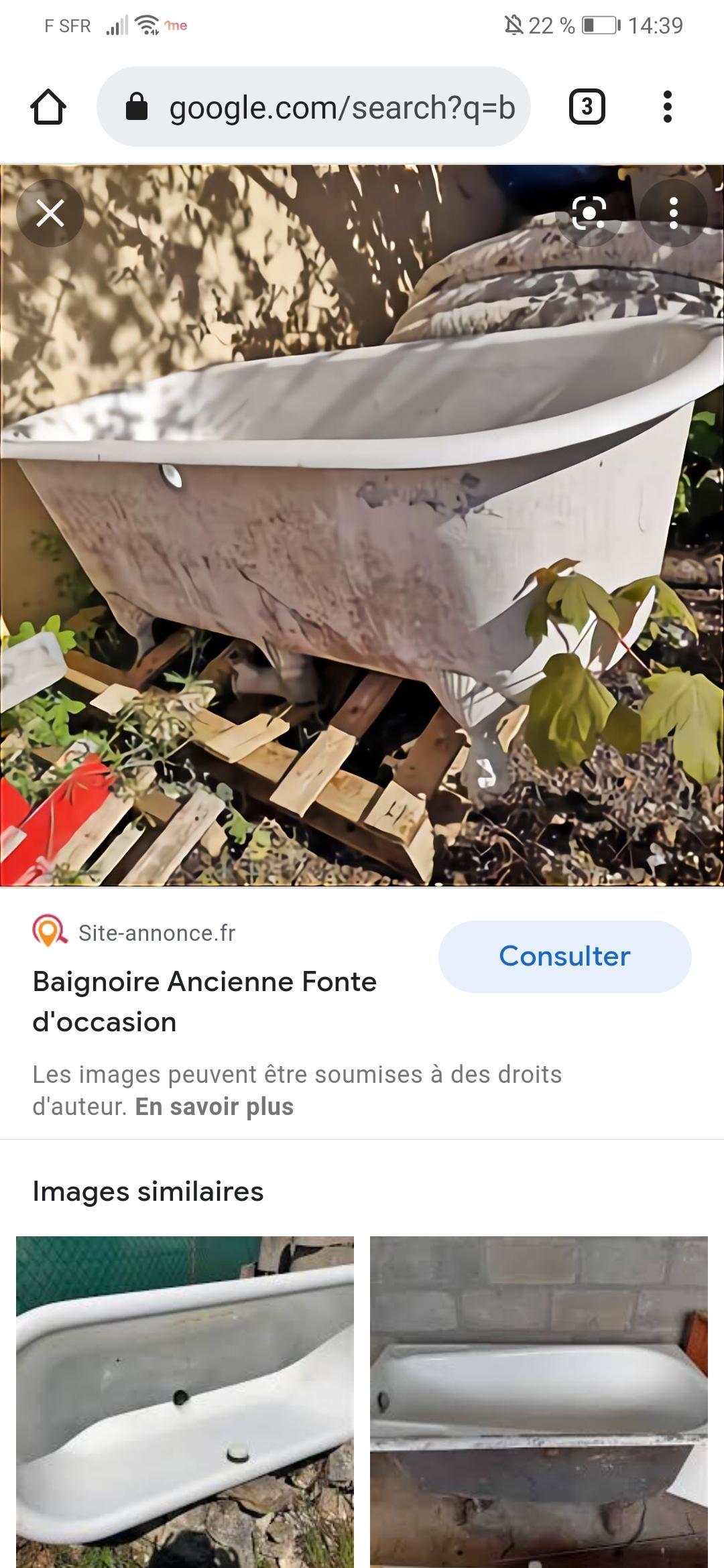 troc de troc recherche vieille baignoire en fonte image 0