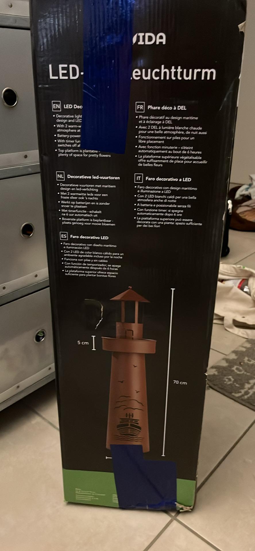 troc de troc lampe led de jardin en forme de phare image 2