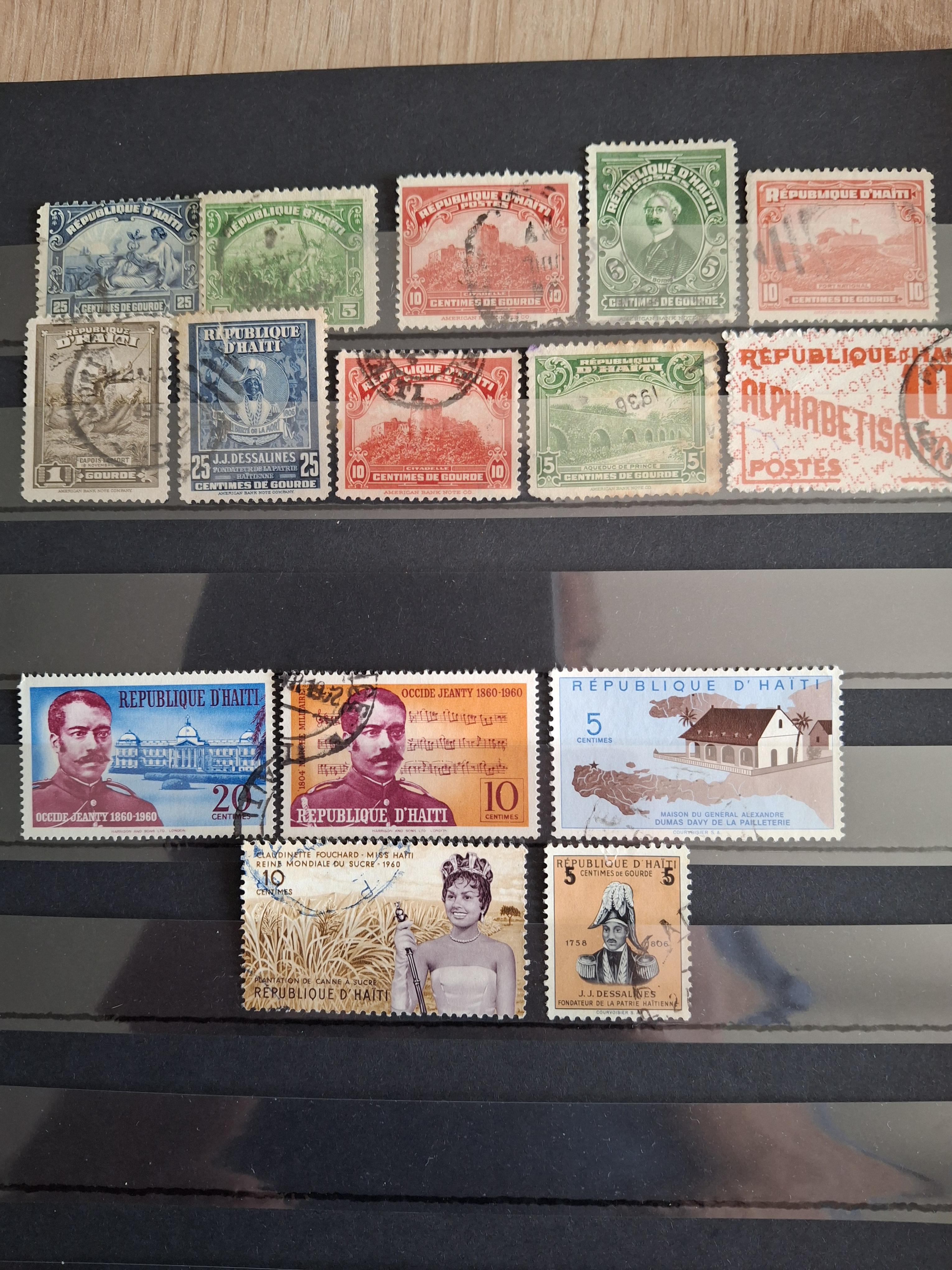 troc de troc echange lot de timbres d' haïti contre flyers uniquement image 0