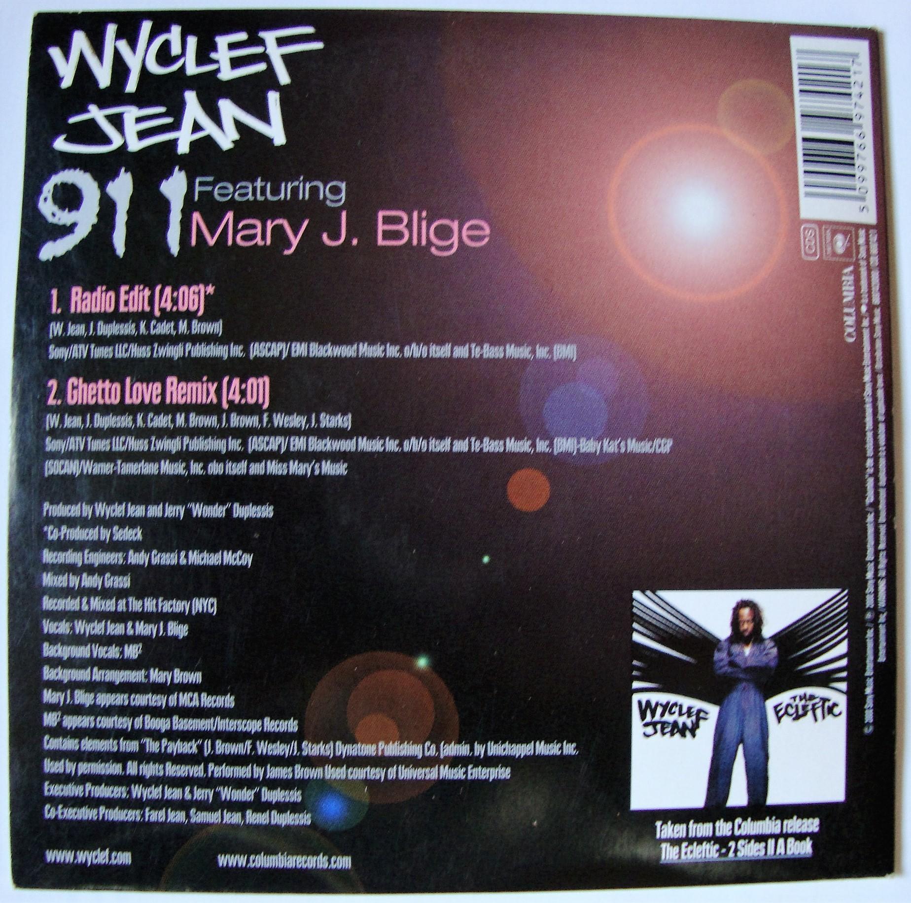 troc de troc cd single wyclef jean " radio edit " image 2
