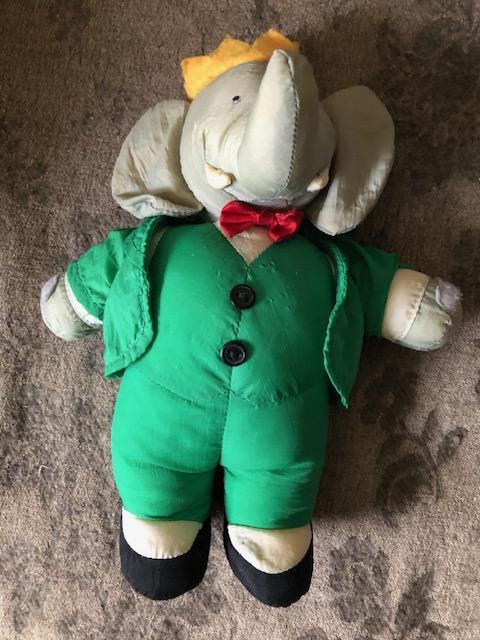 troc de troc (réservé) peluche babar 24cm approx. image 0