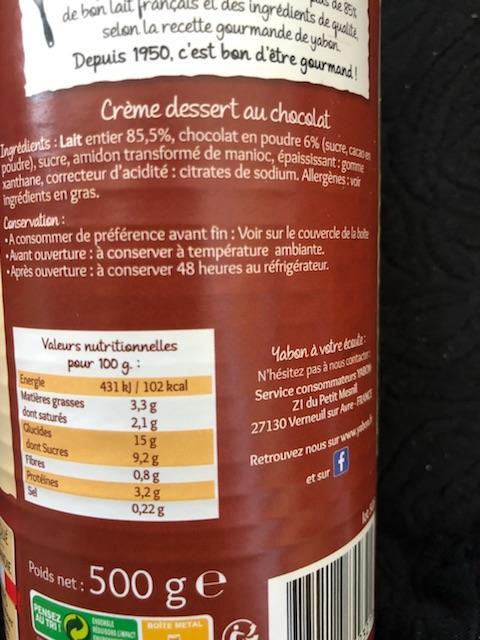 troc de troc crème chocolat image 1