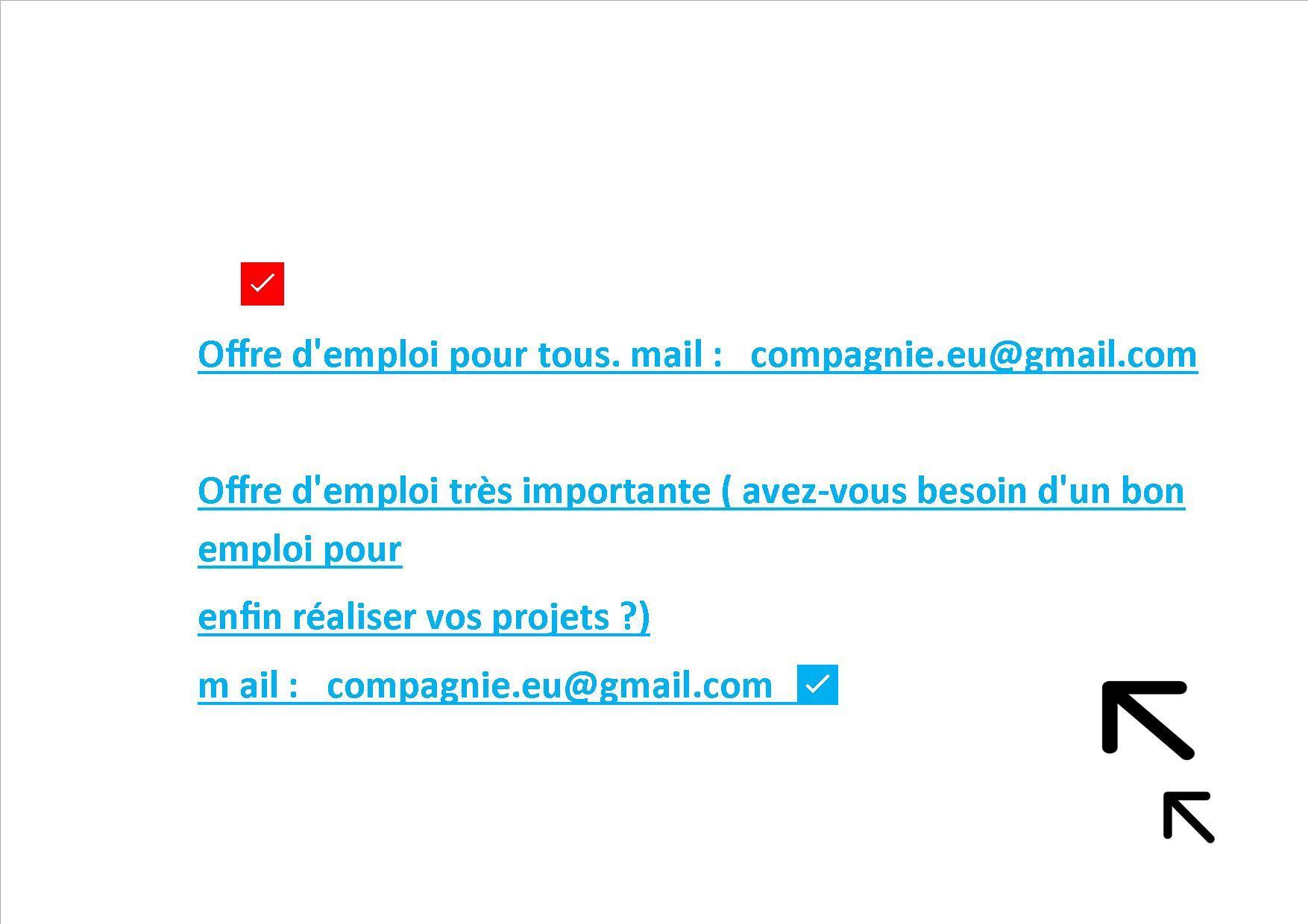 troc de troc offre d'emploi pour tous. mail :   compagnie.eu@gmail.com  offre image 0