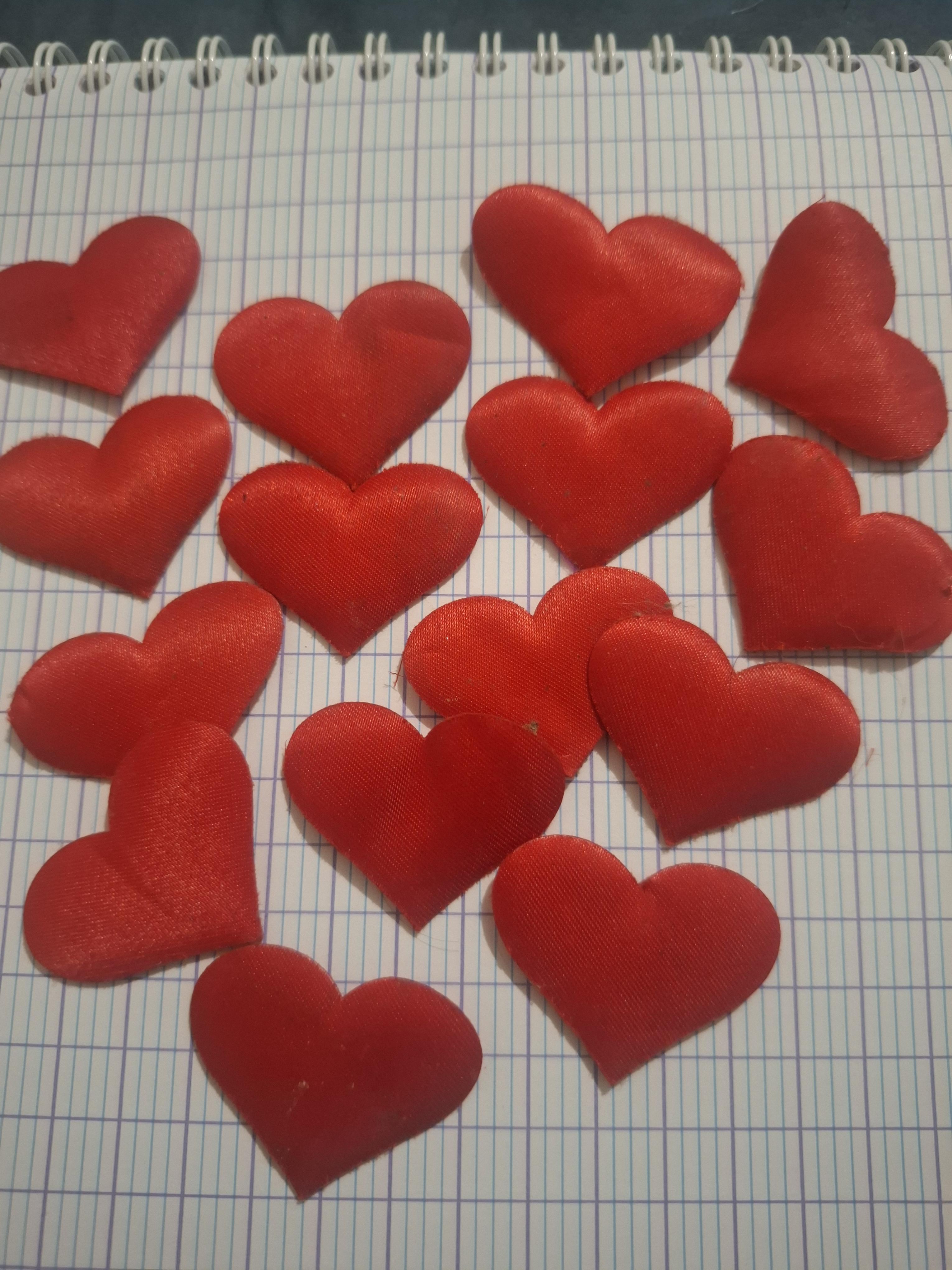 troc de troc 15 cœurs satin image 0