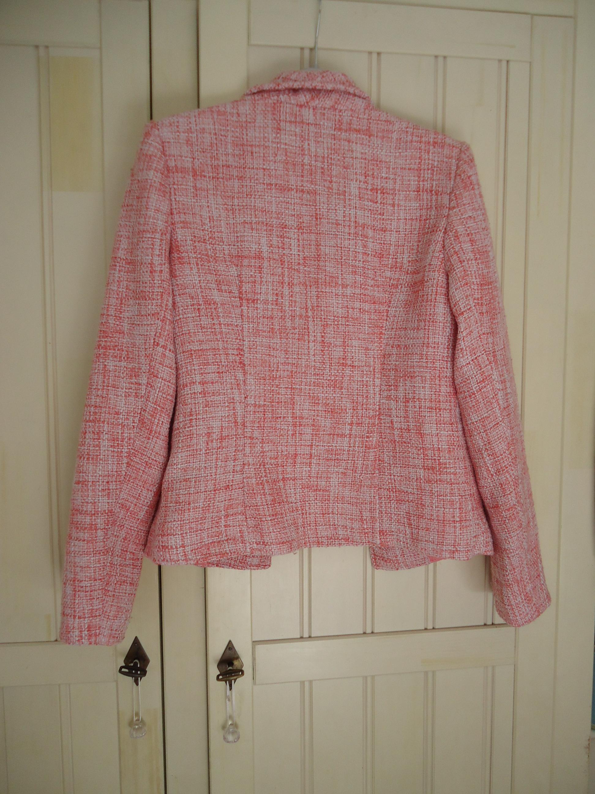 troc de troc veste tailleur rose chinée taille 38 image 1
