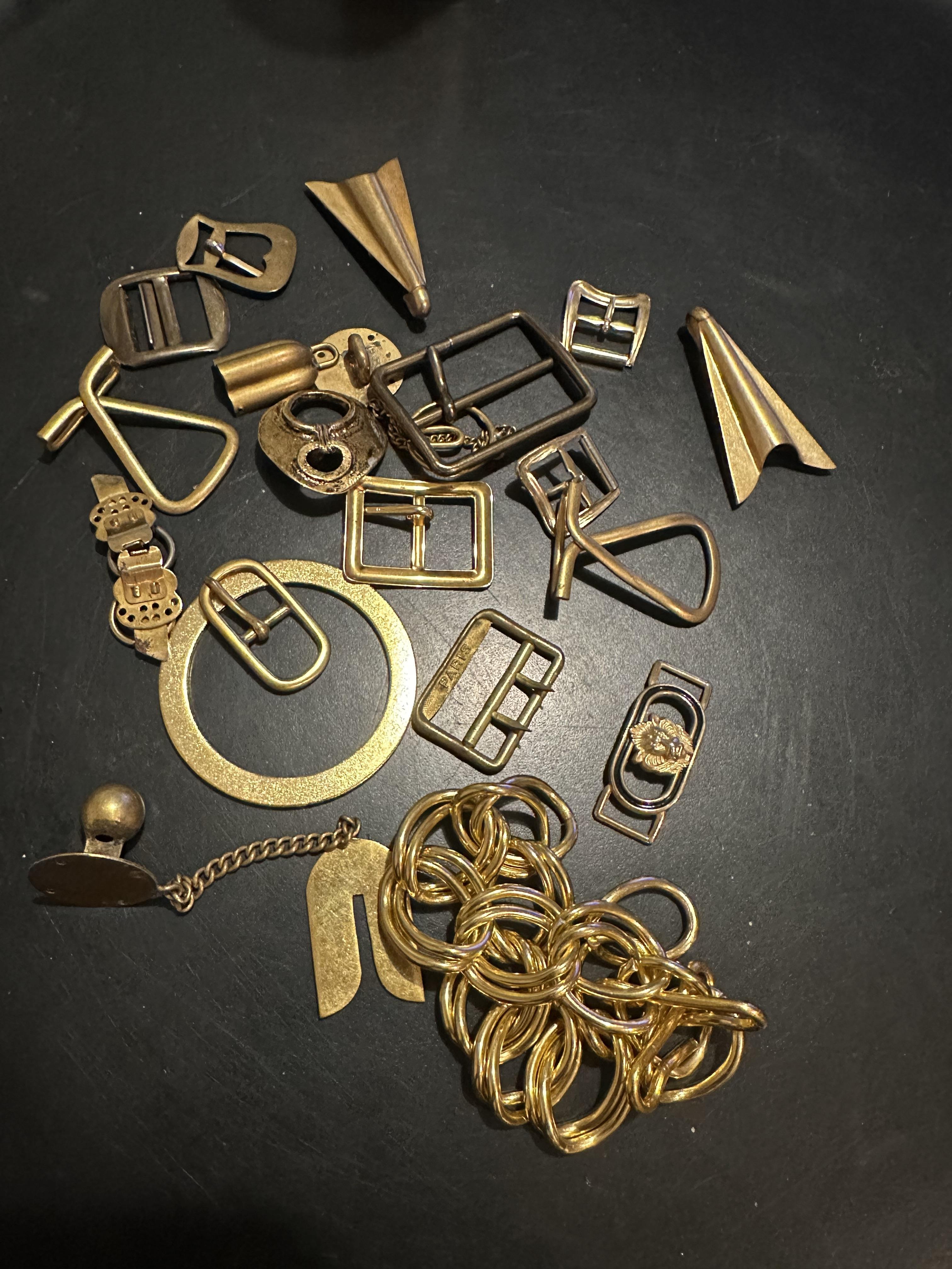 troc de troc mercerie : lot boucles de ceinture vintage image 0