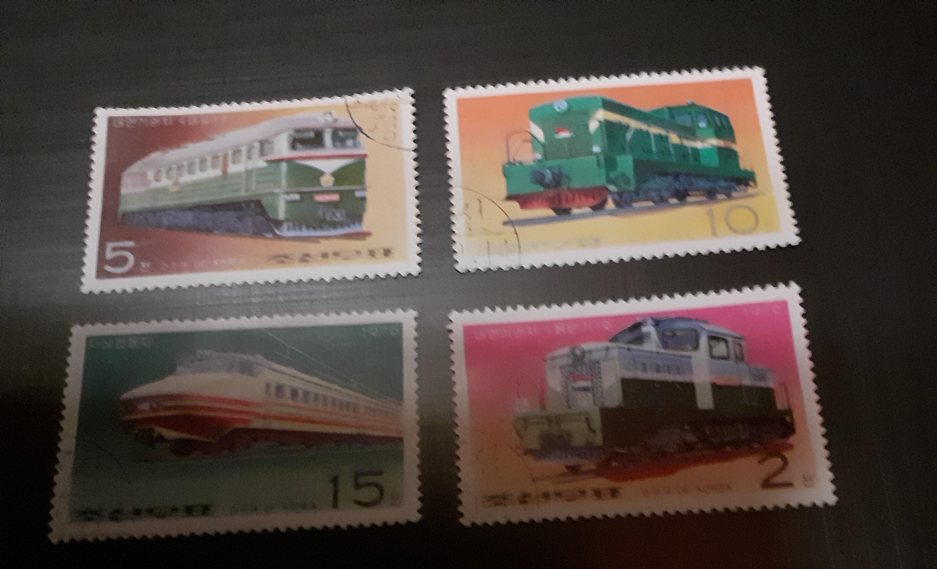 troc de troc 4 timbres locomotives image 0