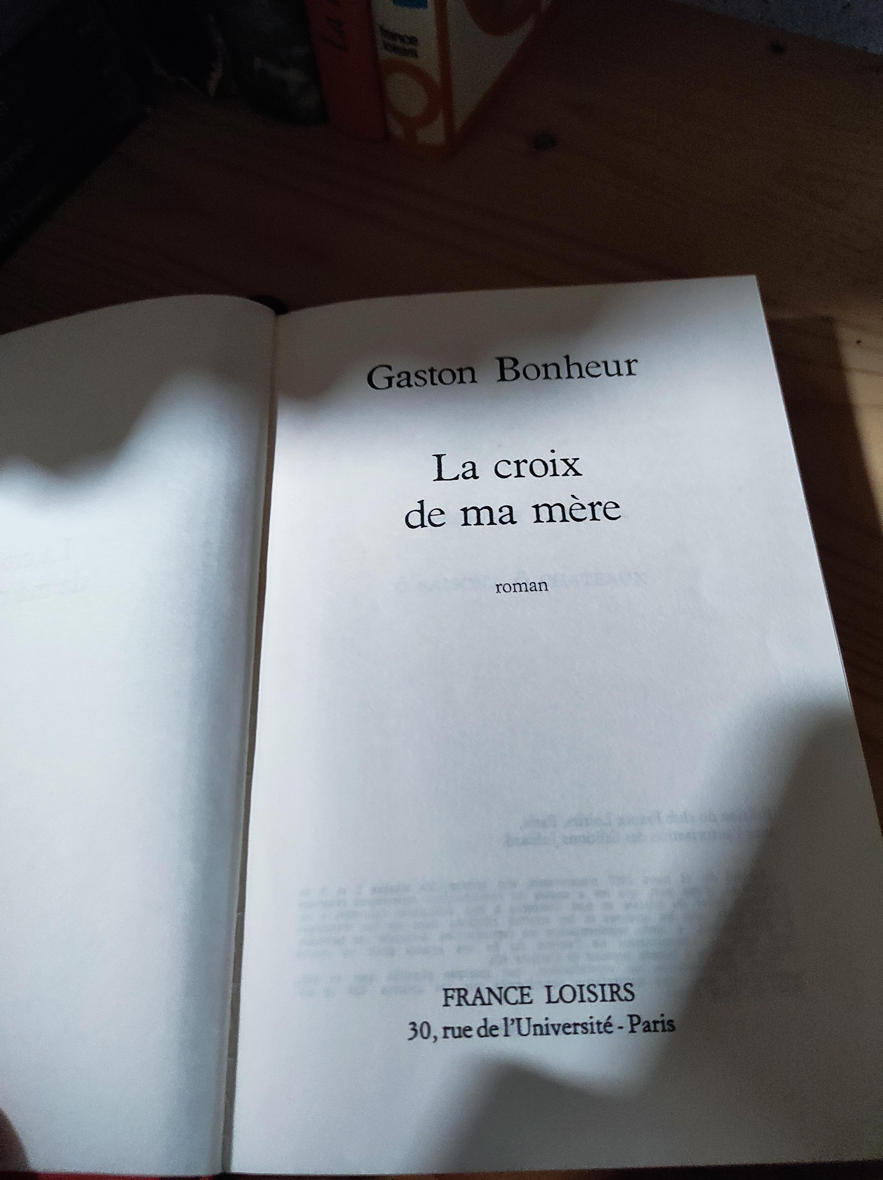 troc de troc livre la croix de ma mère image 1