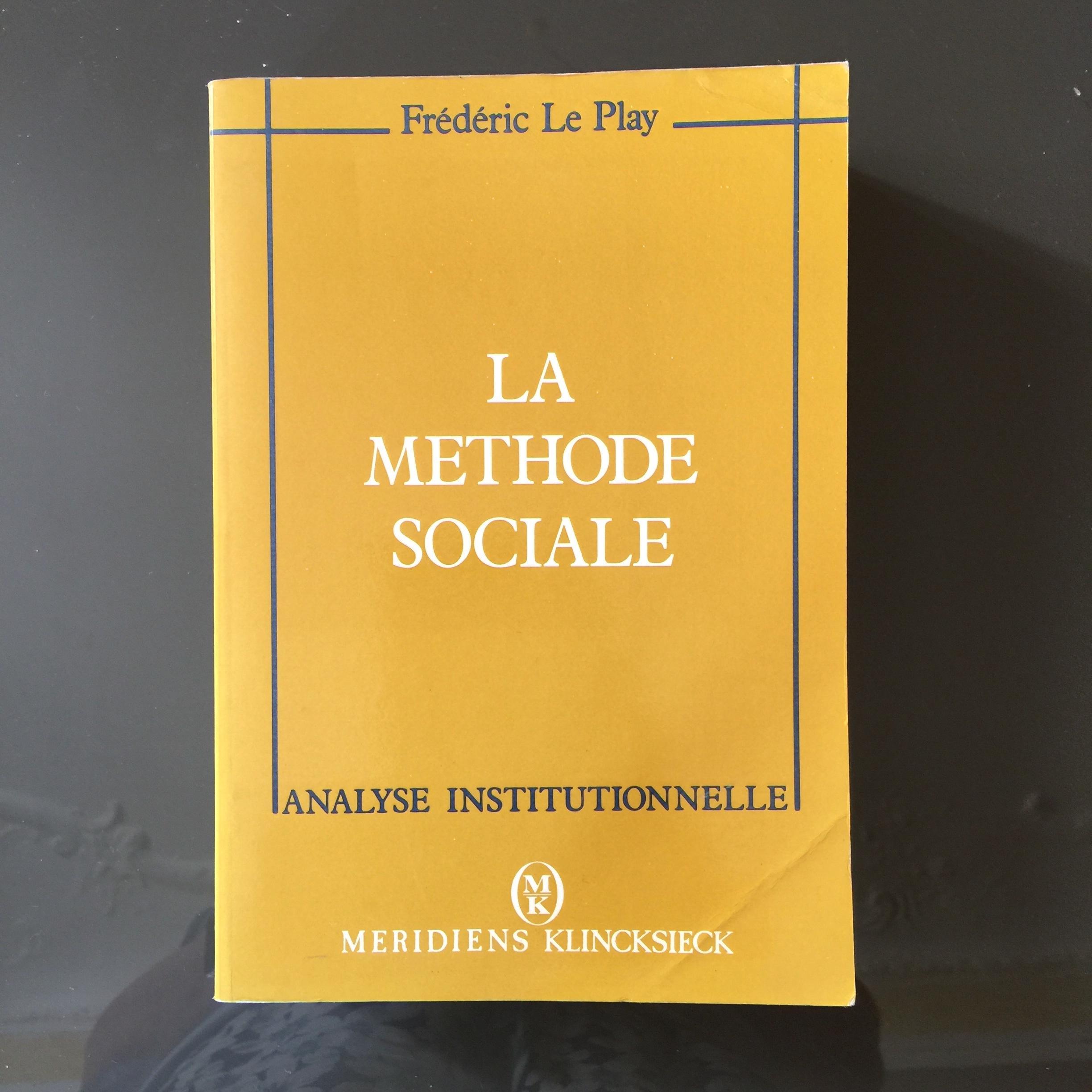 troc de troc le texte de frederic le play, la méthode sociale image 0