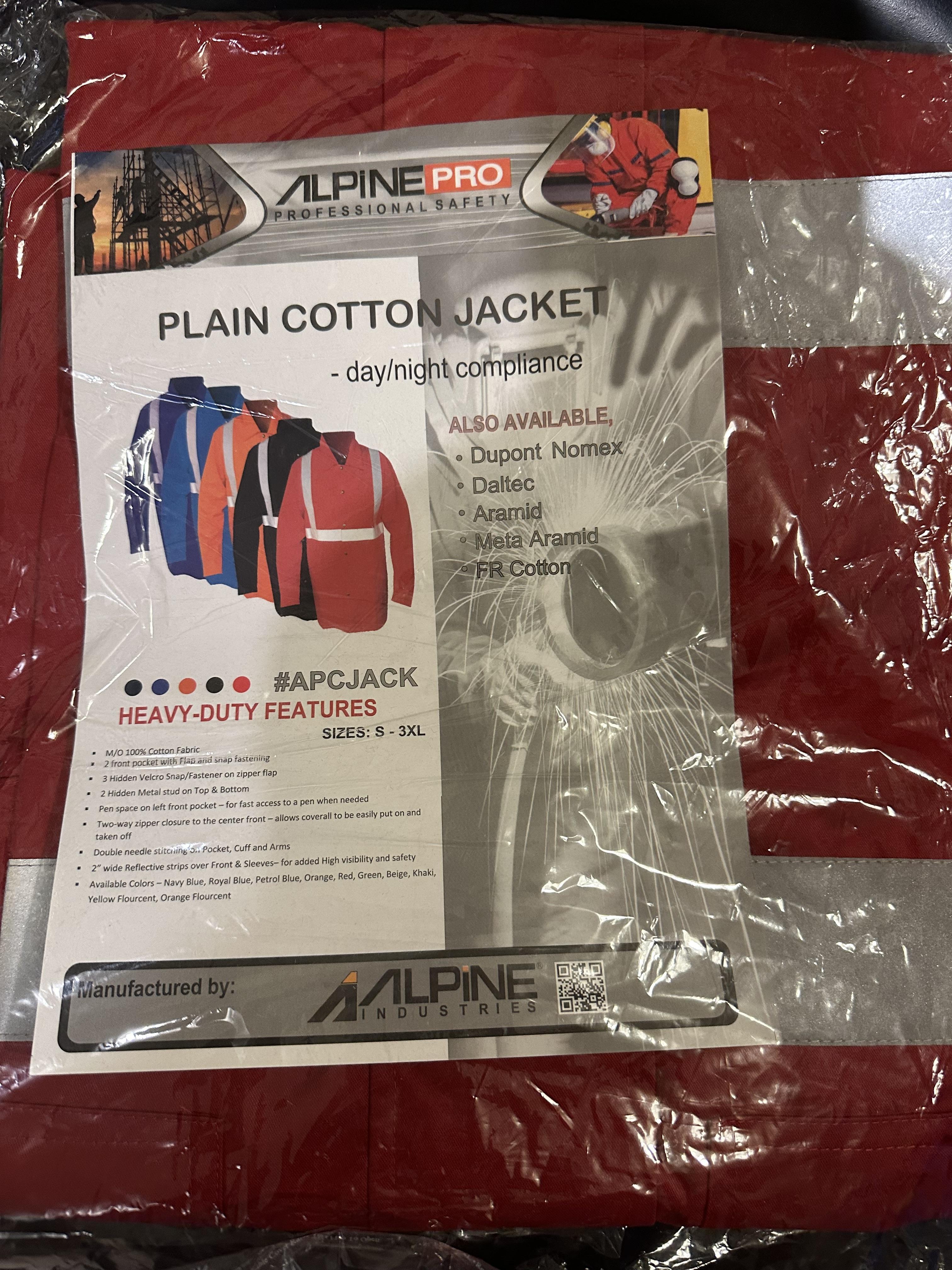 troc de troc veste de travail btp rouge neuve taille l image 0