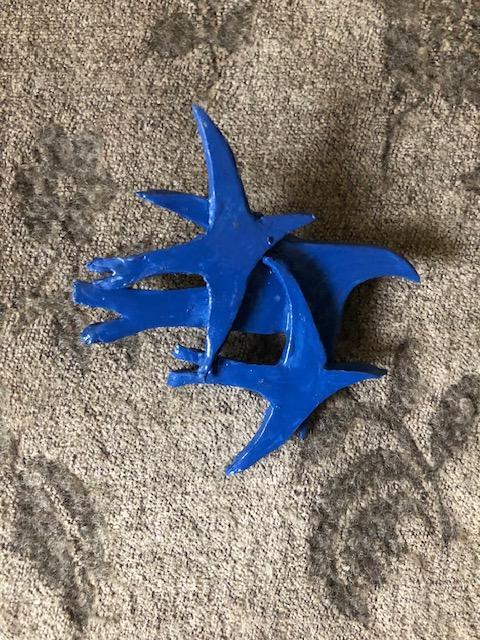 troc de troc broche faite main pâte synthétique oiseaux en vol image 0